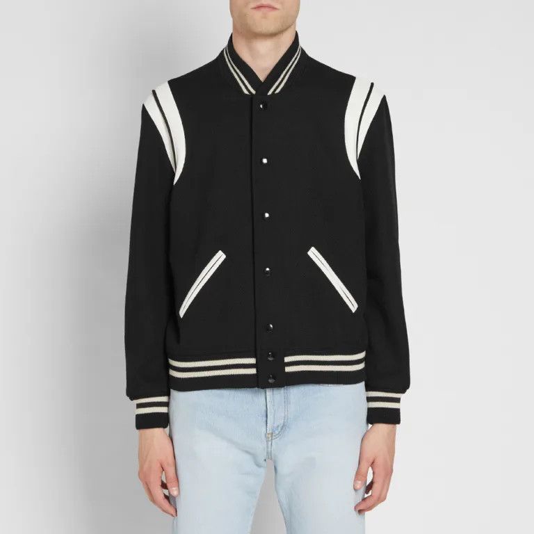 Saint Laurent Paris o1s1wg110925 354718 Saint Laurent Teddy in Wool Jacket Black Size US S / EU 44-46 / 1 - 6 Thumbnail