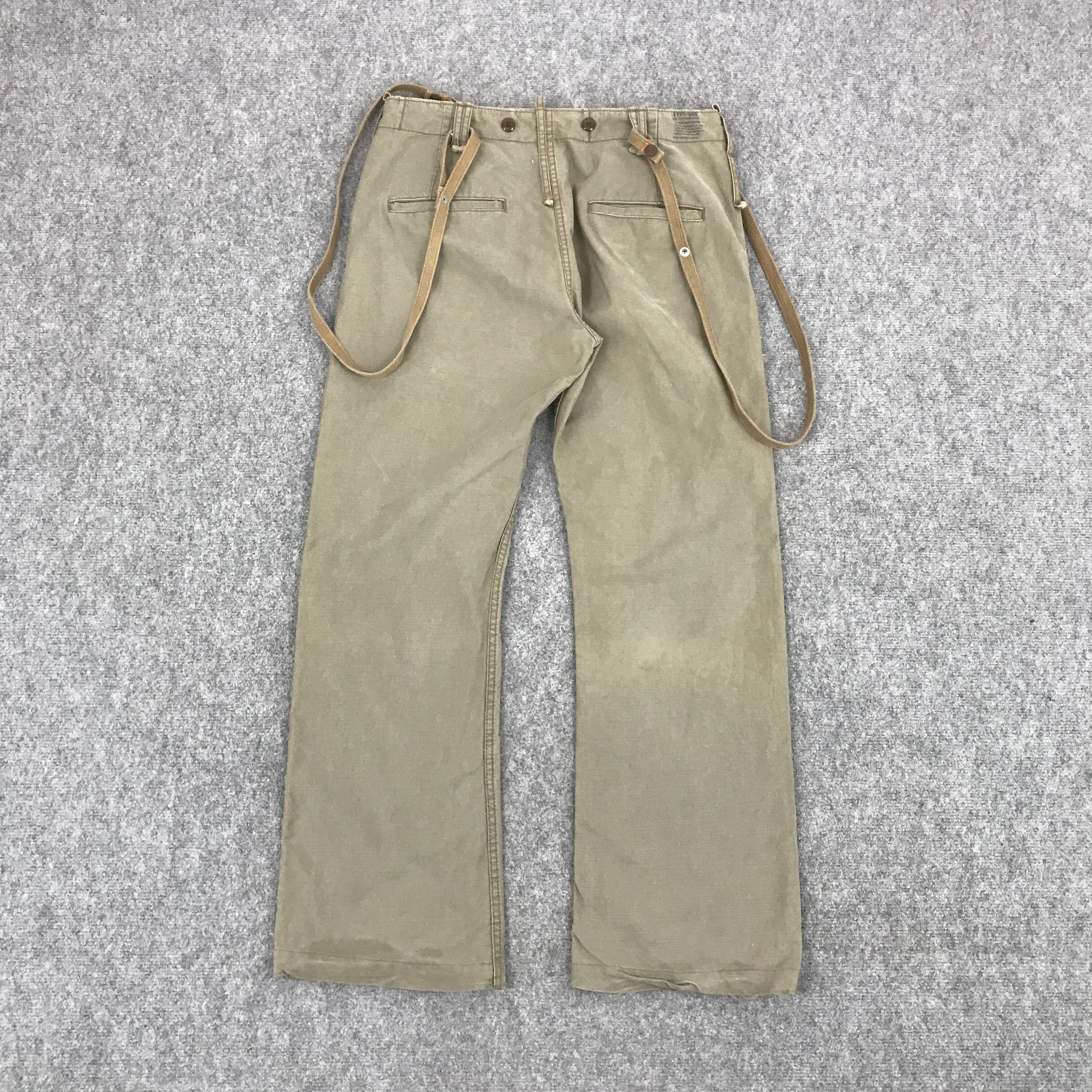 Edwin × Japanese Brand FLARE EDWIN 505 KHAKI BOOTCUT DESIGN PANTS Size US 32 / EU 48 - 2 Thumbnail