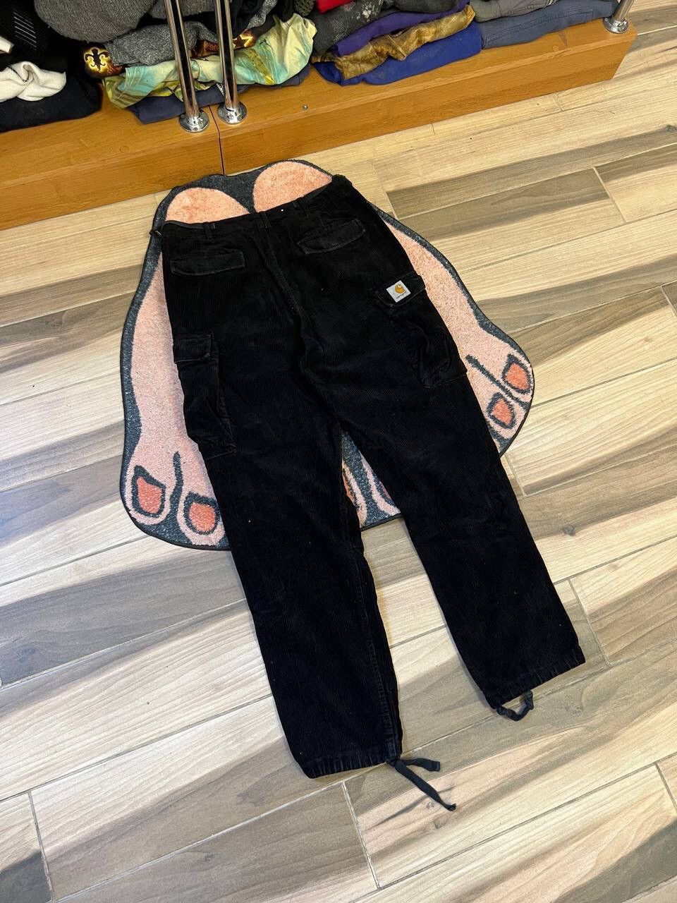 Carhartt Vintage Rare Carhartt Cargo Corduroy Y2K Black Pants Size US 28 / EU 44 - 1 Thumbnail