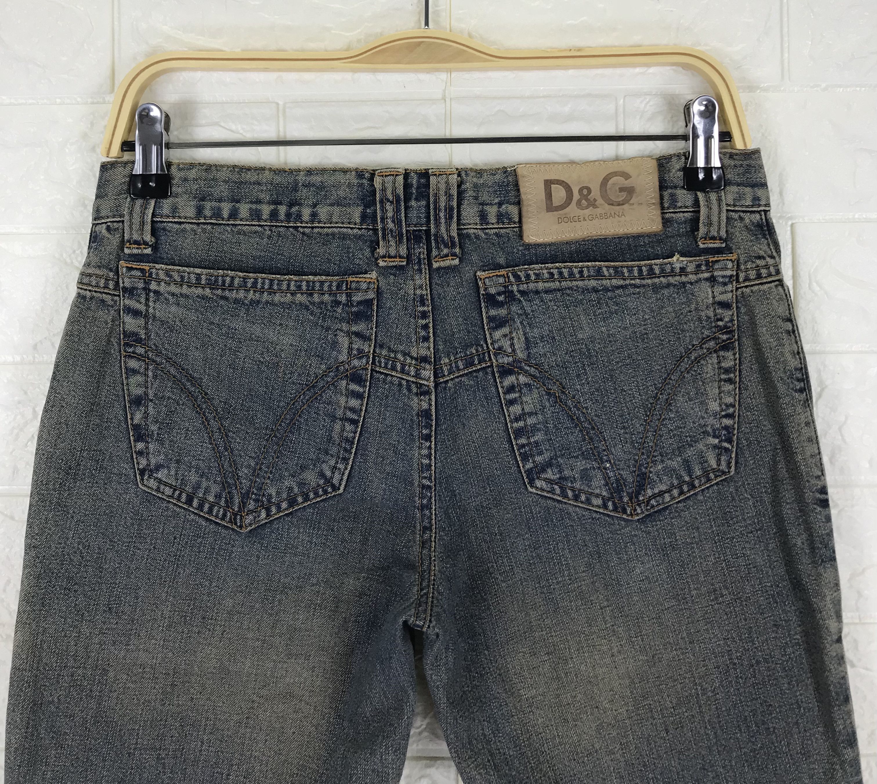 Dolce & Gabbana Vintage Dolce & Gabbana Mud Wash Stylish Jeans Size 28" / US 6 / IT 42 - 6 Thumbnail