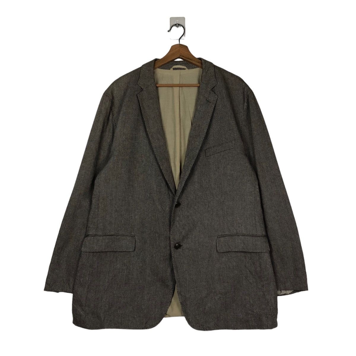 Vintage 🔥Vintage Chore Jacket Abstract Double Collar Hugo Boss Size US M / EU 48-50 / 2 - 1 Thumbnail