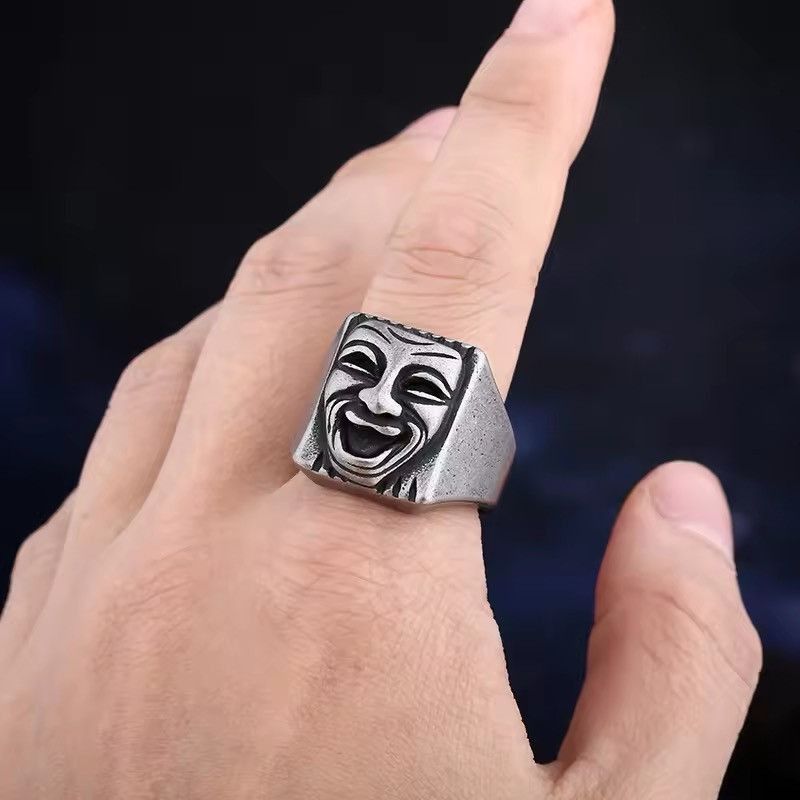 Vintage Vntg Smile Face Ring (size 7-13) Size ONE SIZE - 1 Thumbnail