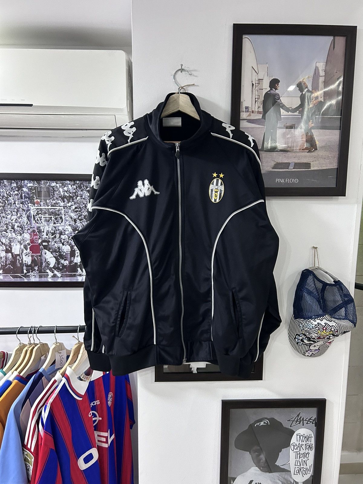 Image of 1998/99 Juventus Kappa Tracksuit in Black, Men's (Size XL)