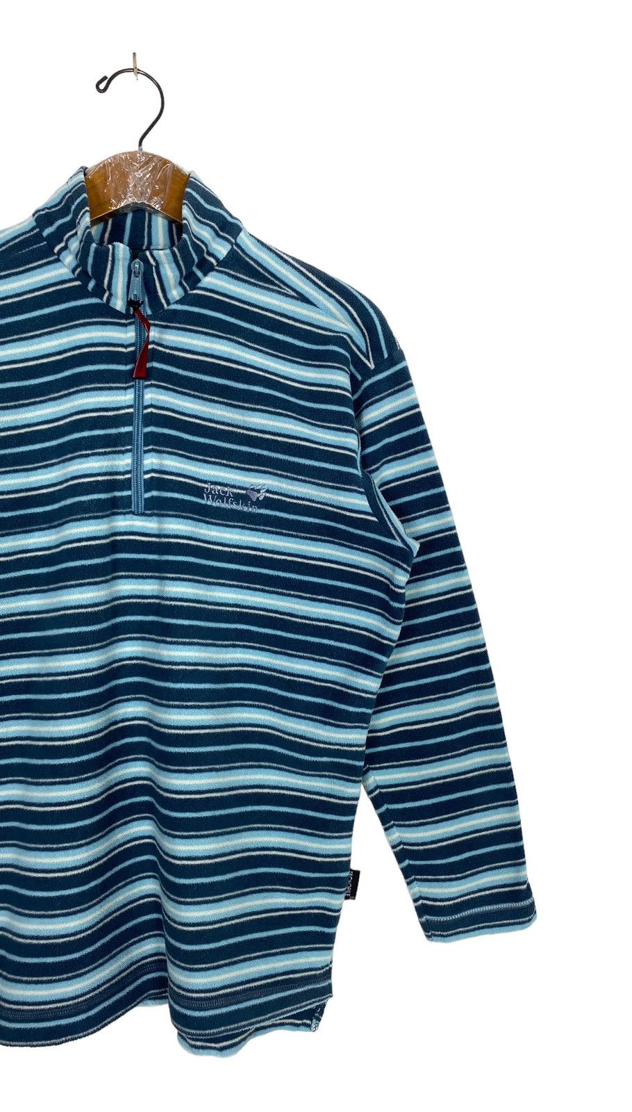 Jack Wolfskin Jack Wolfskin Stripe Fleece Embroidery Small Logo Italy Size US S / EU 44-46 / 1 - 2 Thumbnail