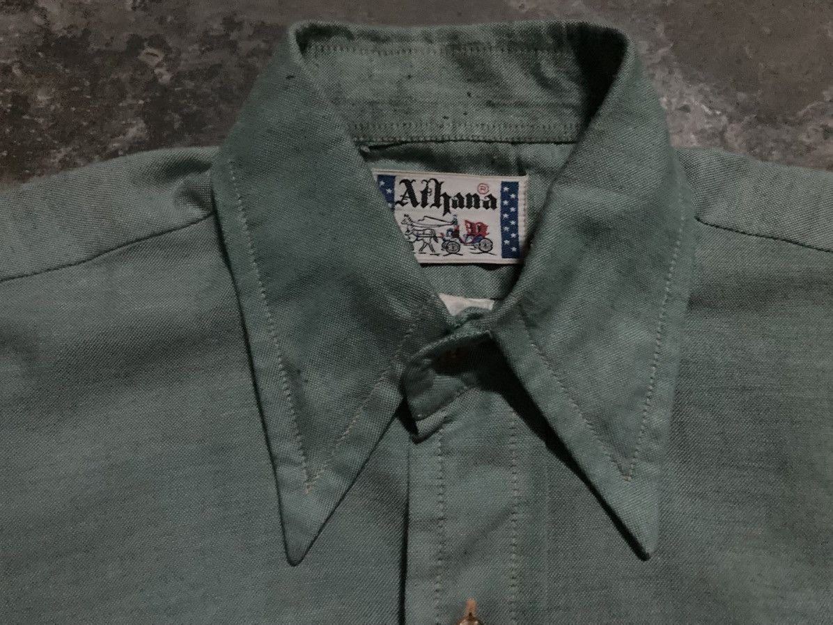 Vintage Vintage Athana Chambray Western Shirt 70s Size US L / EU 52-54 / 3 - 7 Thumbnail