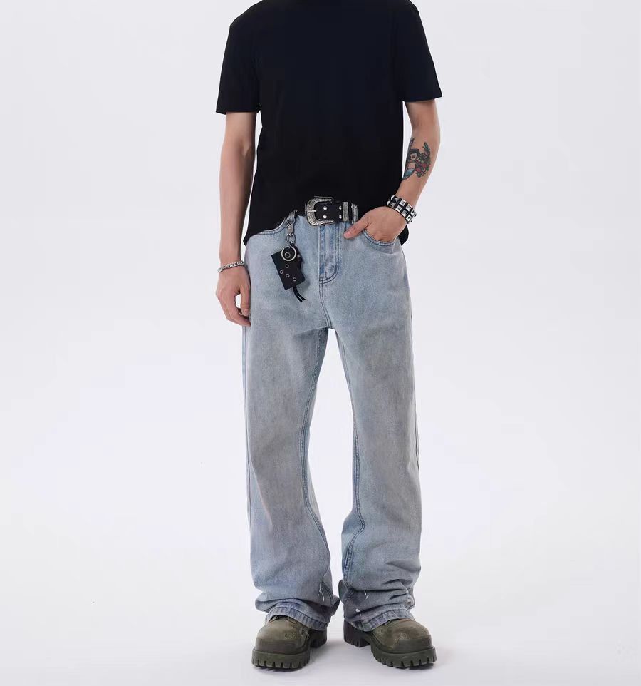 Japanese Brand × Jean High street vintage washed distressed flared casual jeans Size US 34 / EU 50 - 1 Thumbnail