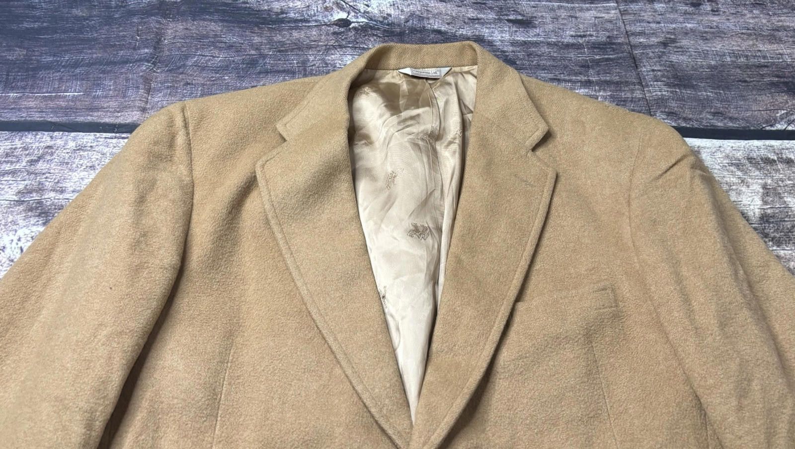 Other Greystone Ltd Blazer Jacket Men's 44 100% Camel Hair Tan VTG Size 44R - 5 Thumbnail