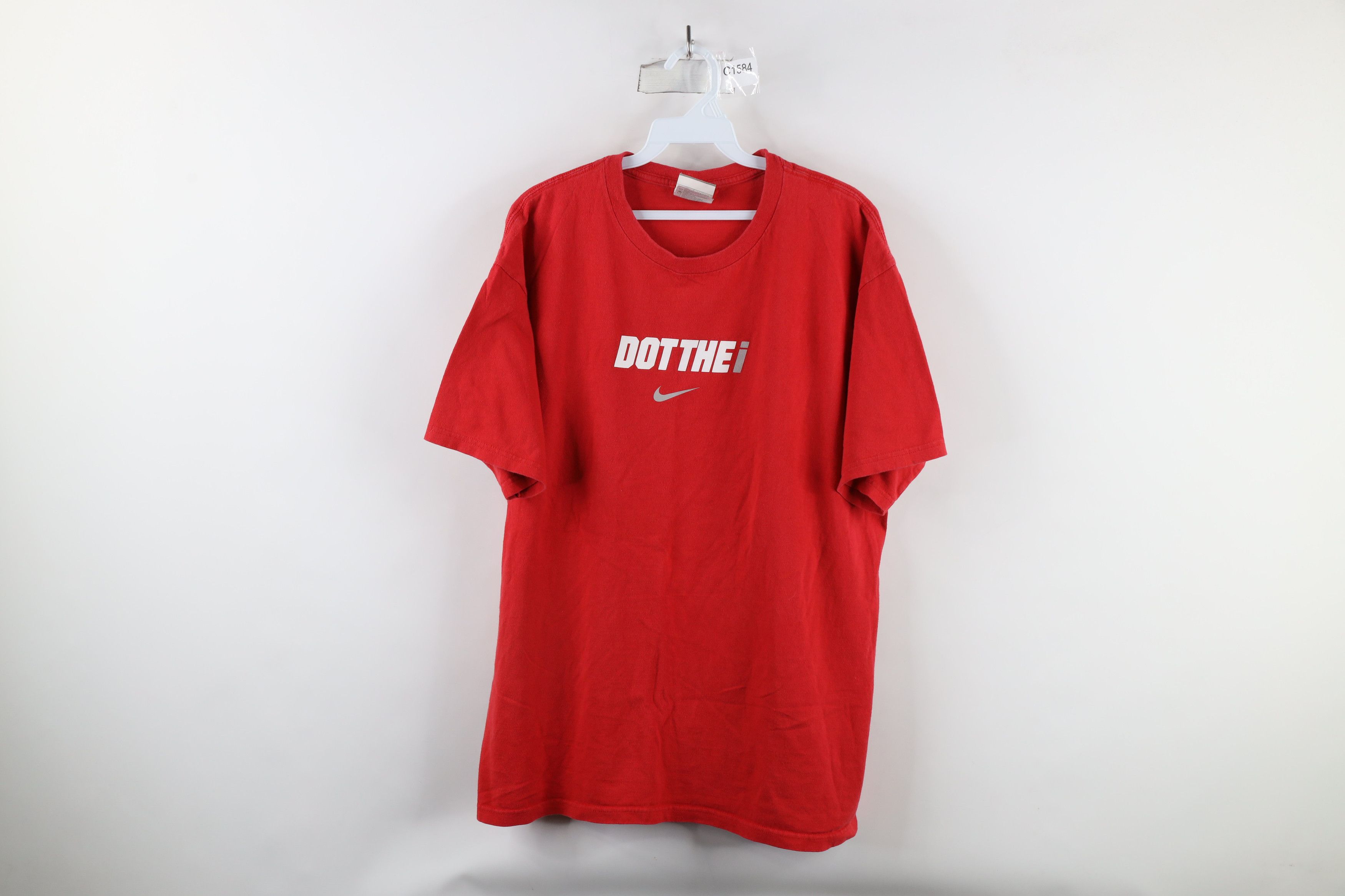 Nike × Vintage Vintage Nike Swoosh Dot the I Ohio State University T-Shirt Size US L / EU 52-54 / 3 - 1 Thumbnail