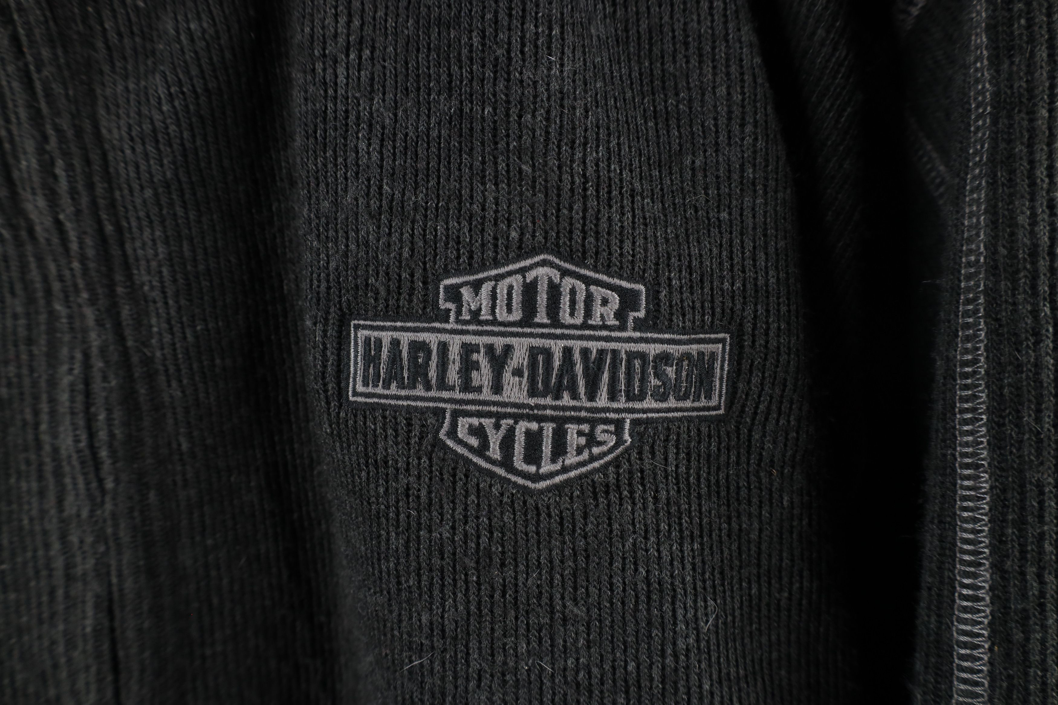 Harley Davidson Vintage Harley Davidson Out Heavyweight Ribbed Knit Sweater Size US XXL / EU 58 / 5 - 4 Thumbnail