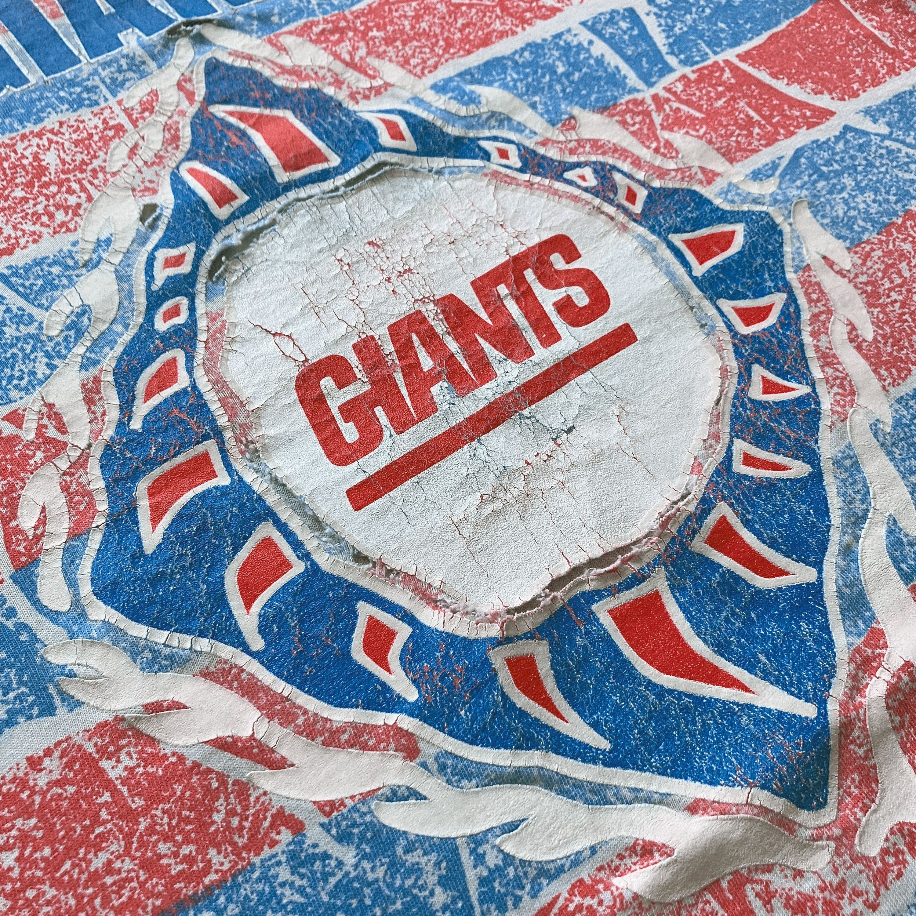 NFL × Vintage Vintage 1990s NYC Giants All Over Print T-Shirt Size US L / EU 52-54 / 3 - 3 Thumbnail