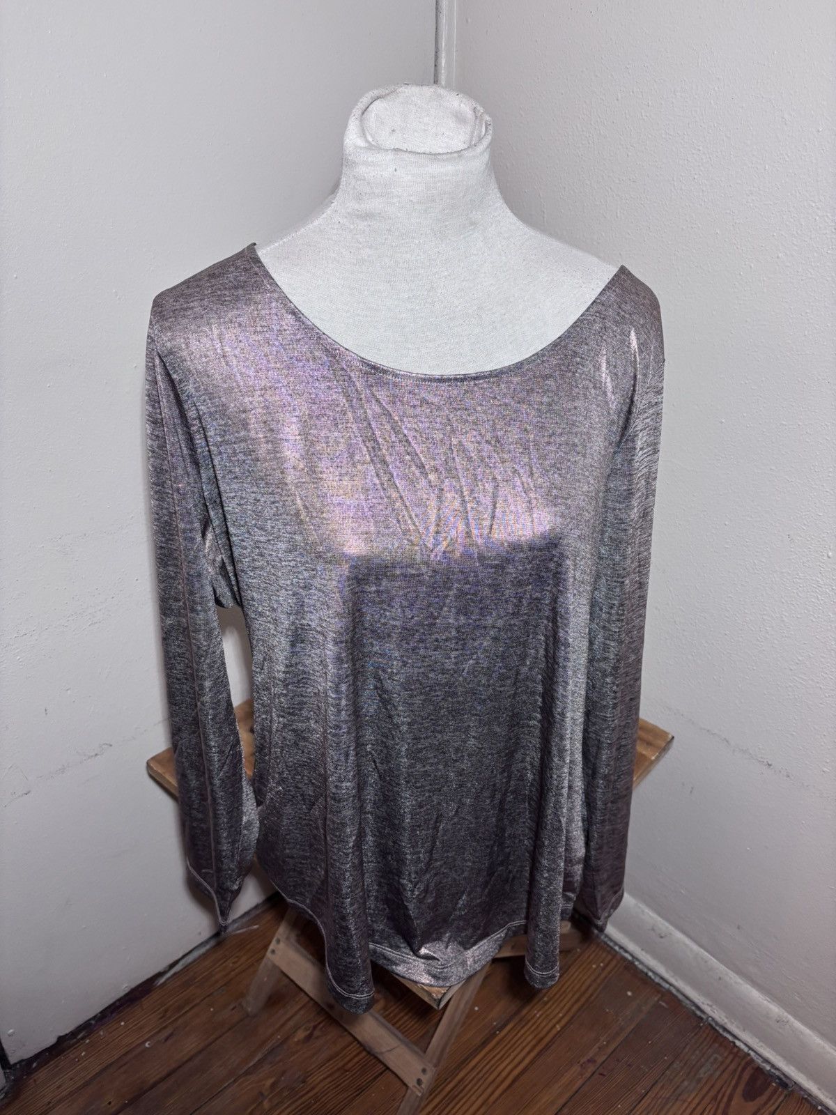 Other G by Giuliana Metallic Gold Top Size XL / US 12-14 / IT 48-50 - 4 Thumbnail
