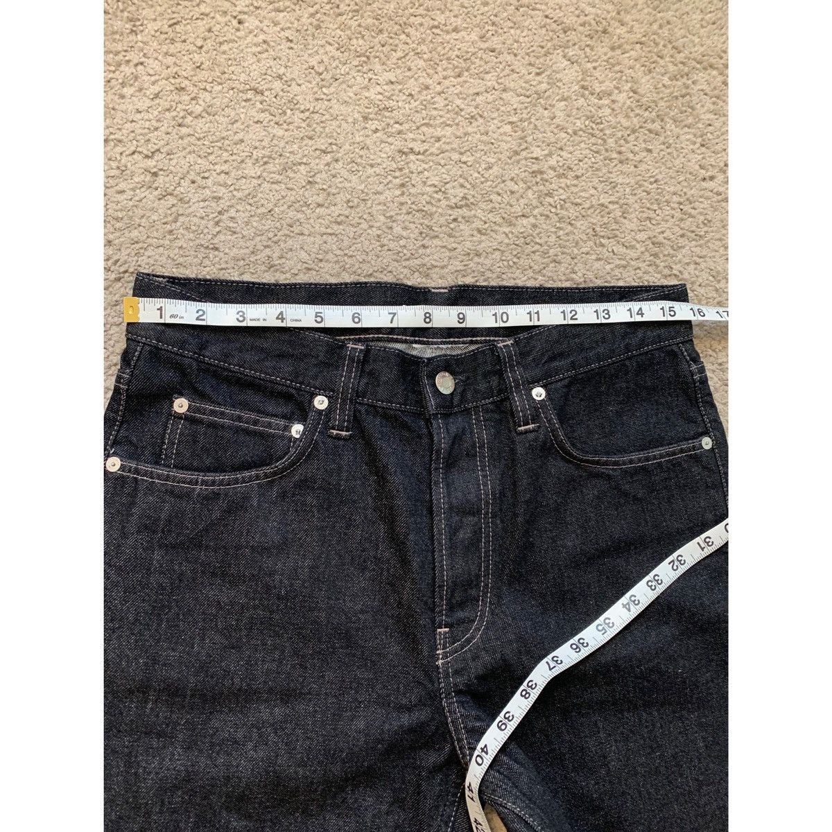 Helmut Lang HELMUT LANG BLACK EMBROIDERY JEANS Size US 31 - 13 Thumbnail