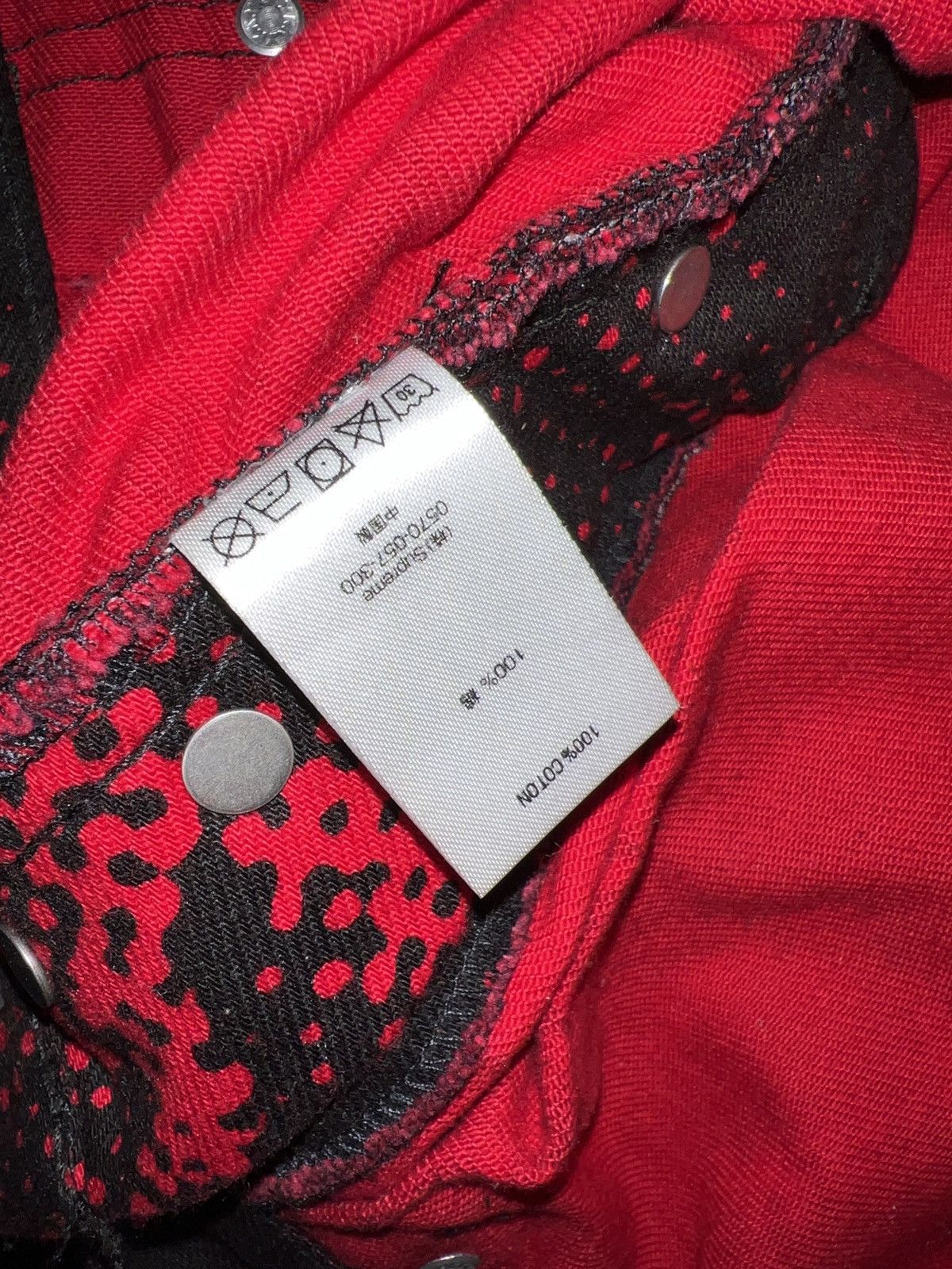 Jean Paul Gaultier × Supreme Supreme Jean Paul Gaultier Fuck Racism Jeans Red 32 Size US 32 / EU 48 - 13 Thumbnail