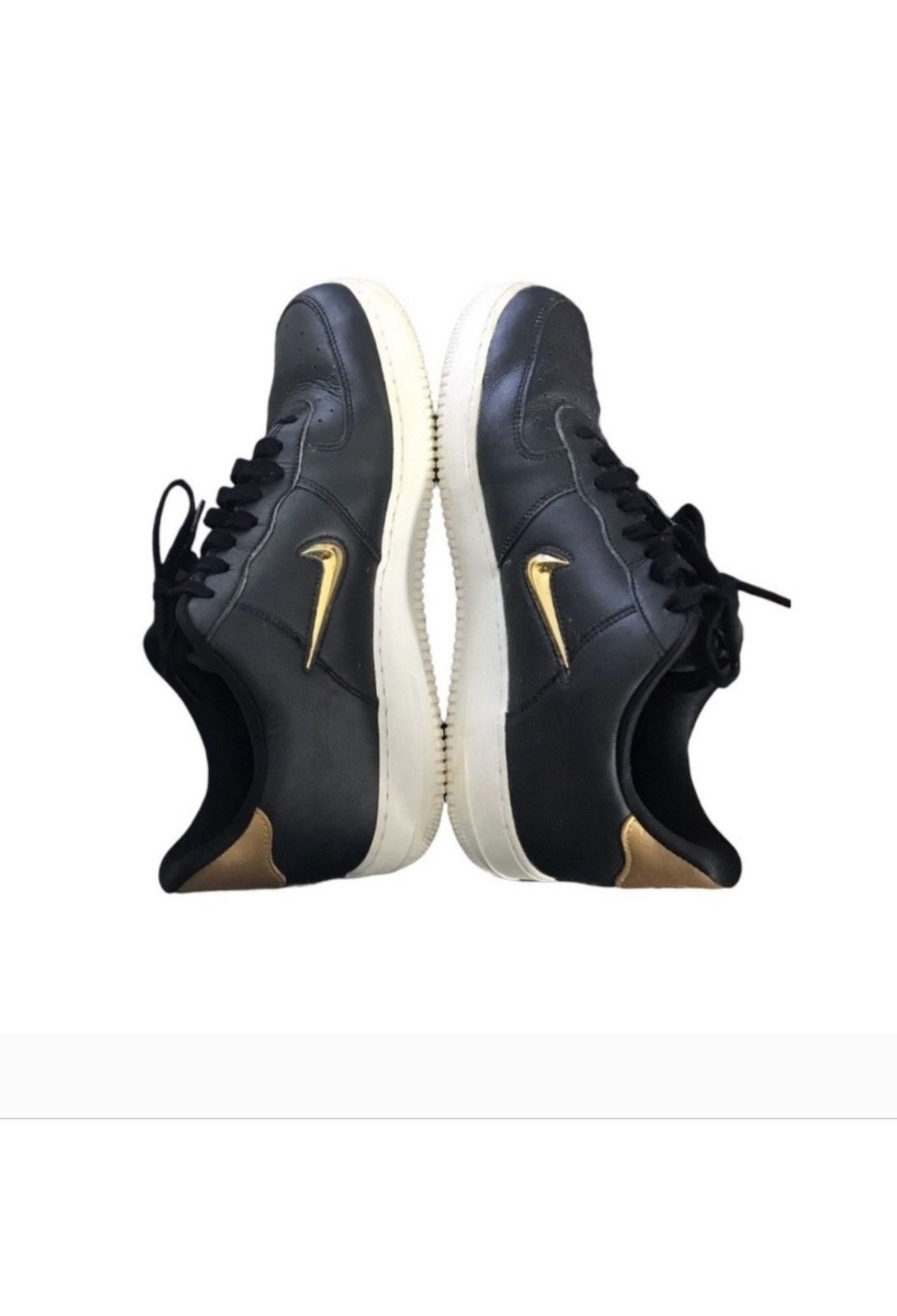 Nike Nike Air Force 1 Low Jewel BLK Metallic Gold AJ9507-003 13 Size US 13 / EU 46 - 9 Thumbnail