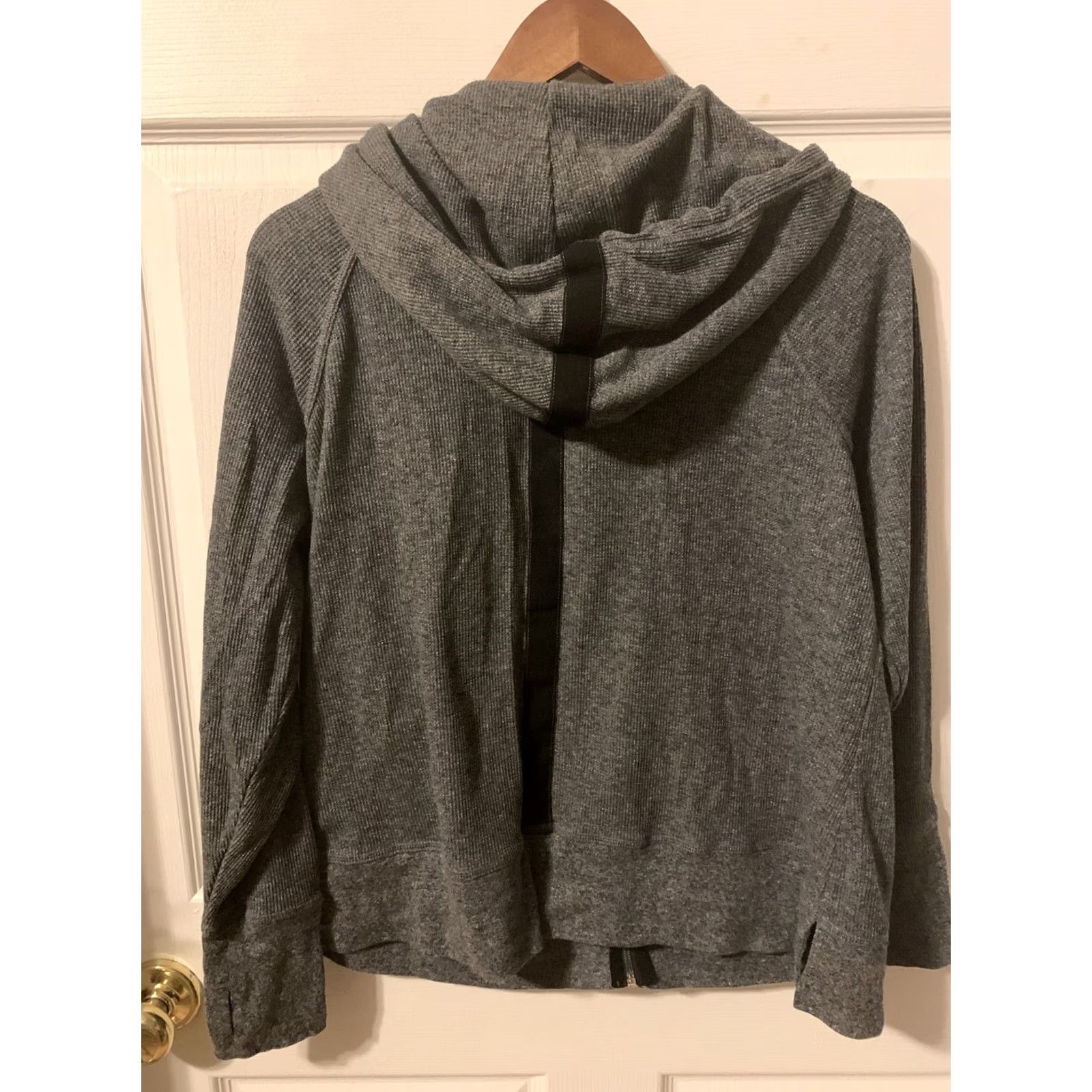 Calvin Klein Calvin Klein Gray Knit Hooded Full Zip Jacket Womens 1X Plus Long Sleeve CK Performance Activewear Hoodie Coat Size XL / US 12-14 / IT 48-50 - 5 Thumbnail