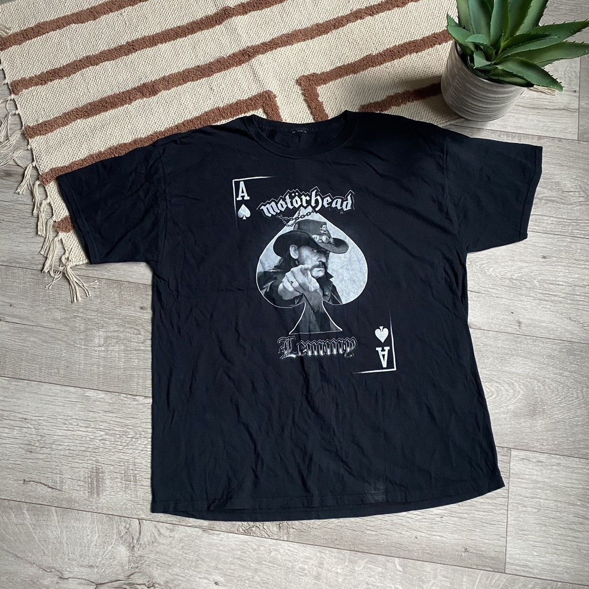 Band Tees VINTAGE MOTORHEAD ROCK BAND LEMMY KING CARD T SHIRT Size US XL / EU 56 / 4 - 1 Thumbnail