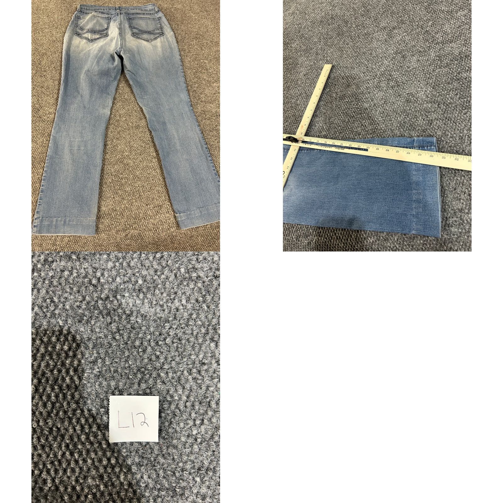 NYDJ NYDJ Jeans Women 14 Blue Denim Straight 14 Regular Stretch Pockets Comfort 30in Inseam High Rise Size 36" / US 14 / IT 50 - 8 Thumbnail