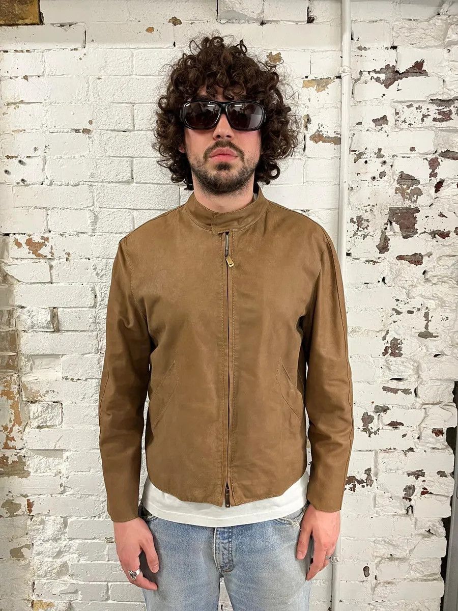 Emporio Armani SS2006 Emporio Armani Pure Brown Leather Jacket Size US S / EU 44-46 / 1 - 2 Thumbnail