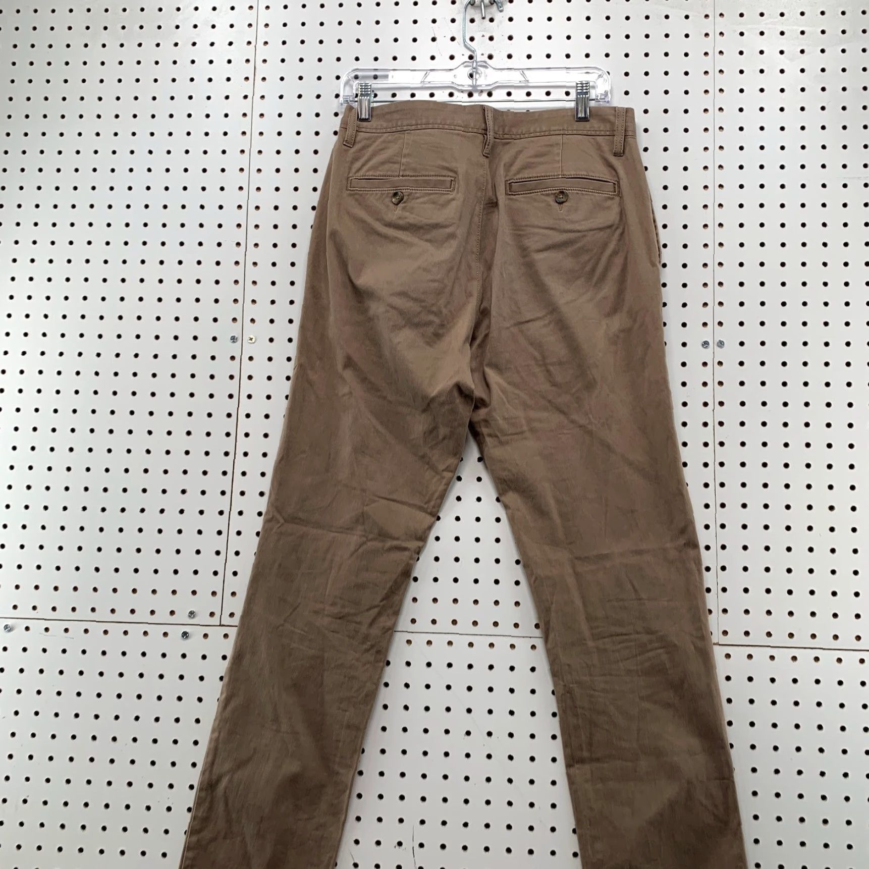 Vintage Wallin & Bros Chino Pants Mens 32x34 Brown Slim Fit School Work Khaki Pants Size US 32 / EU 48 - 7 Thumbnail