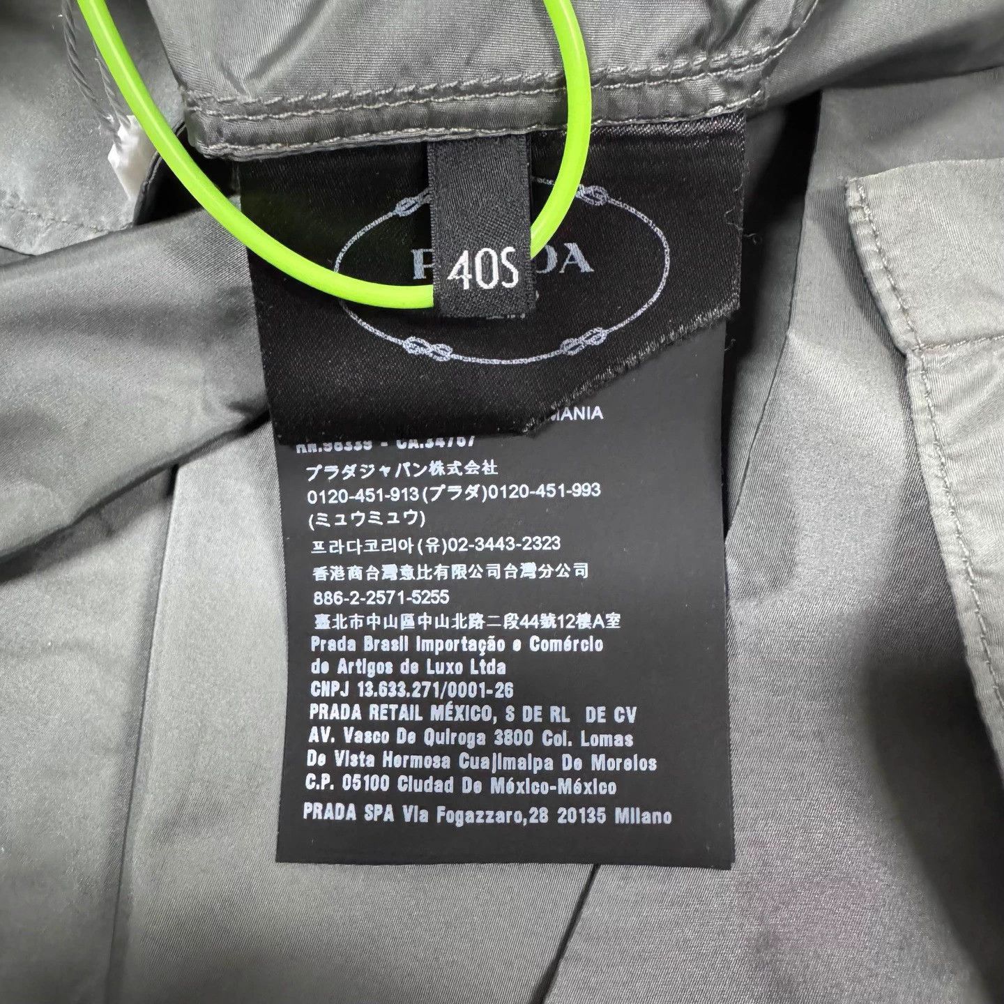 Prada Triangle Logo Swing Nylon Windbreaker