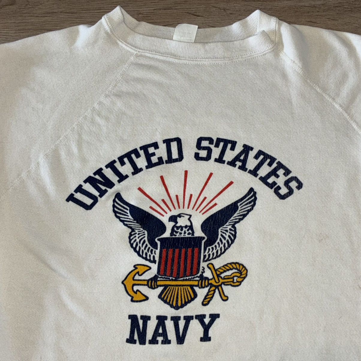 Other 80s Artex United States Navy white crewneck sweatshirt Size US M / EU 48-50 / 2 - 2 Thumbnail