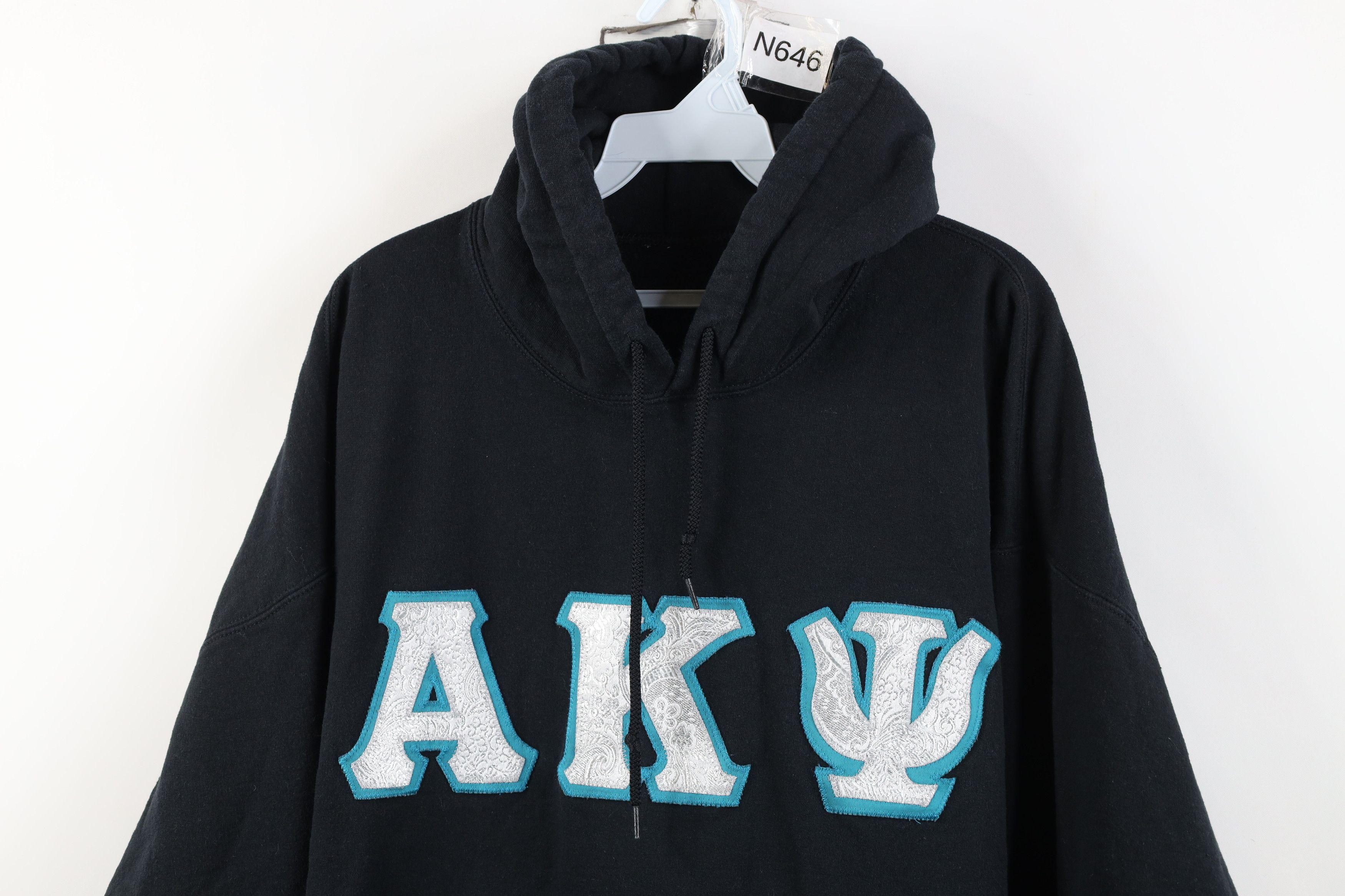 Vintage Vintage 90s Y2K Alpha Kappa Psi Fraternity Hoodie Sweatshirt Size US XXL / EU 58 / 5 - 2 Thumbnail
