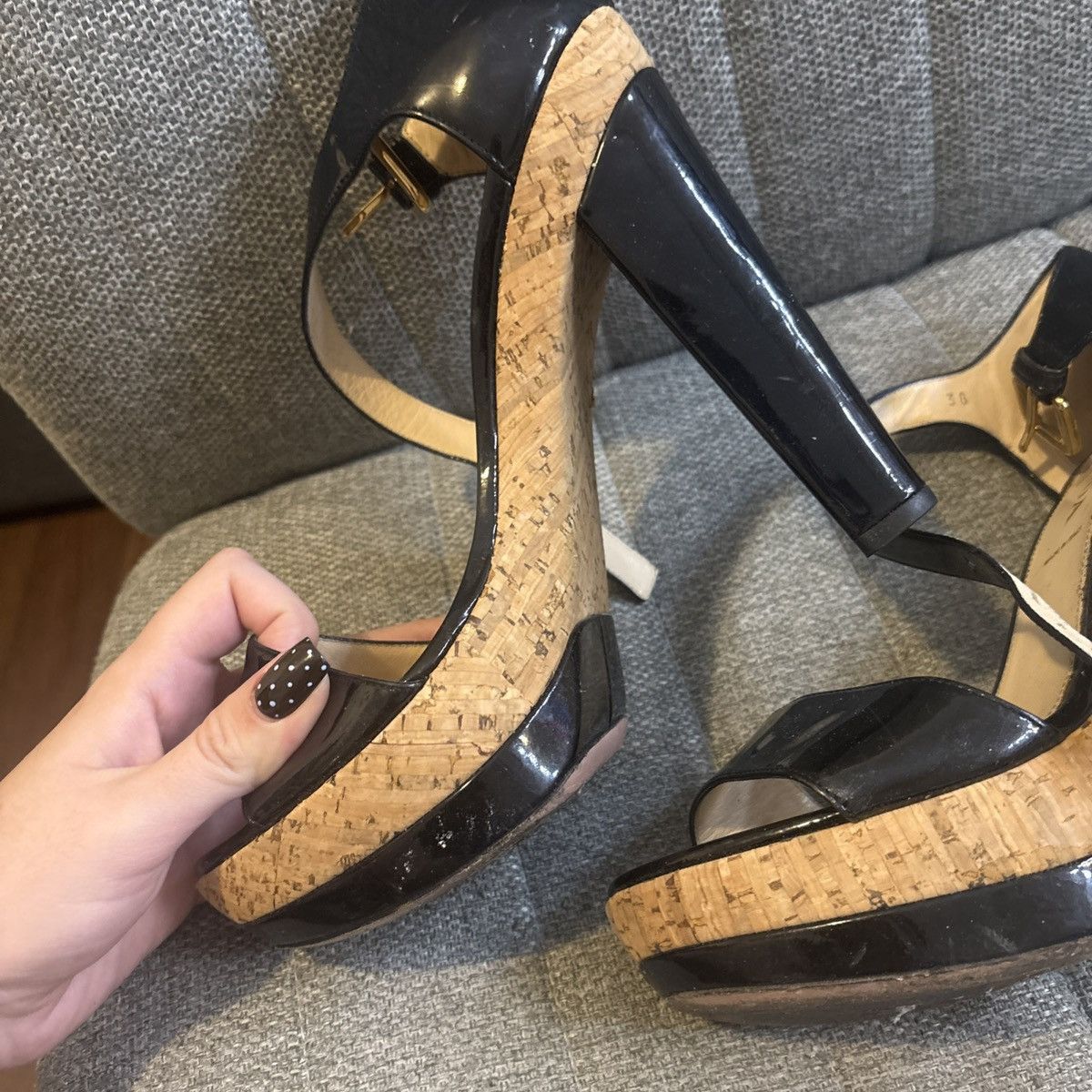 Prada Black Prada Heels Size US 7.5 / IT 37.5 - 4 Thumbnail