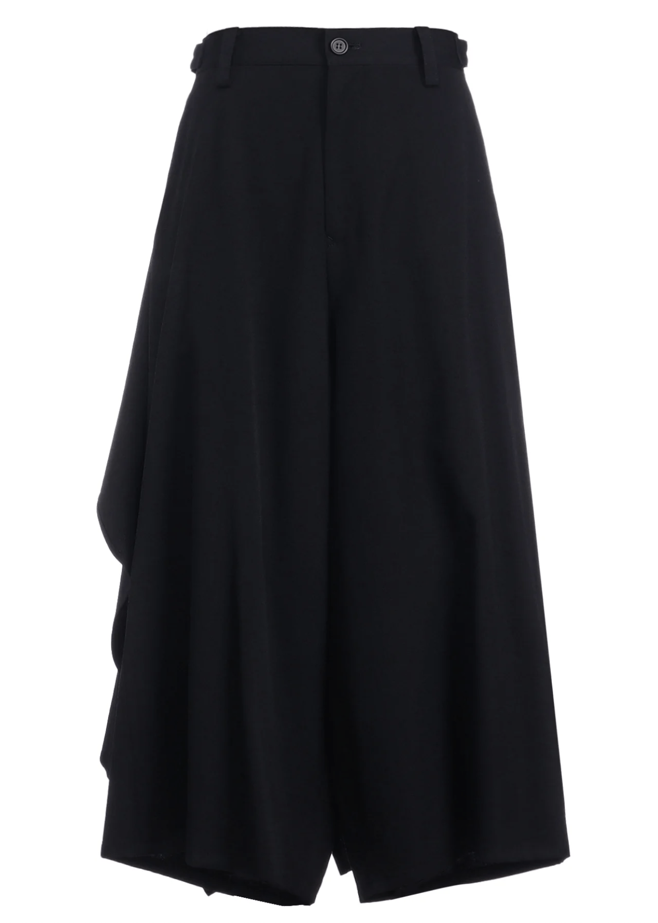 Yohji Yamamoto Yohji Yamamoto Femme - WOOL BACKSIDE WRAP S PANTS Size 40" / US 18 - 1 Thumbnail