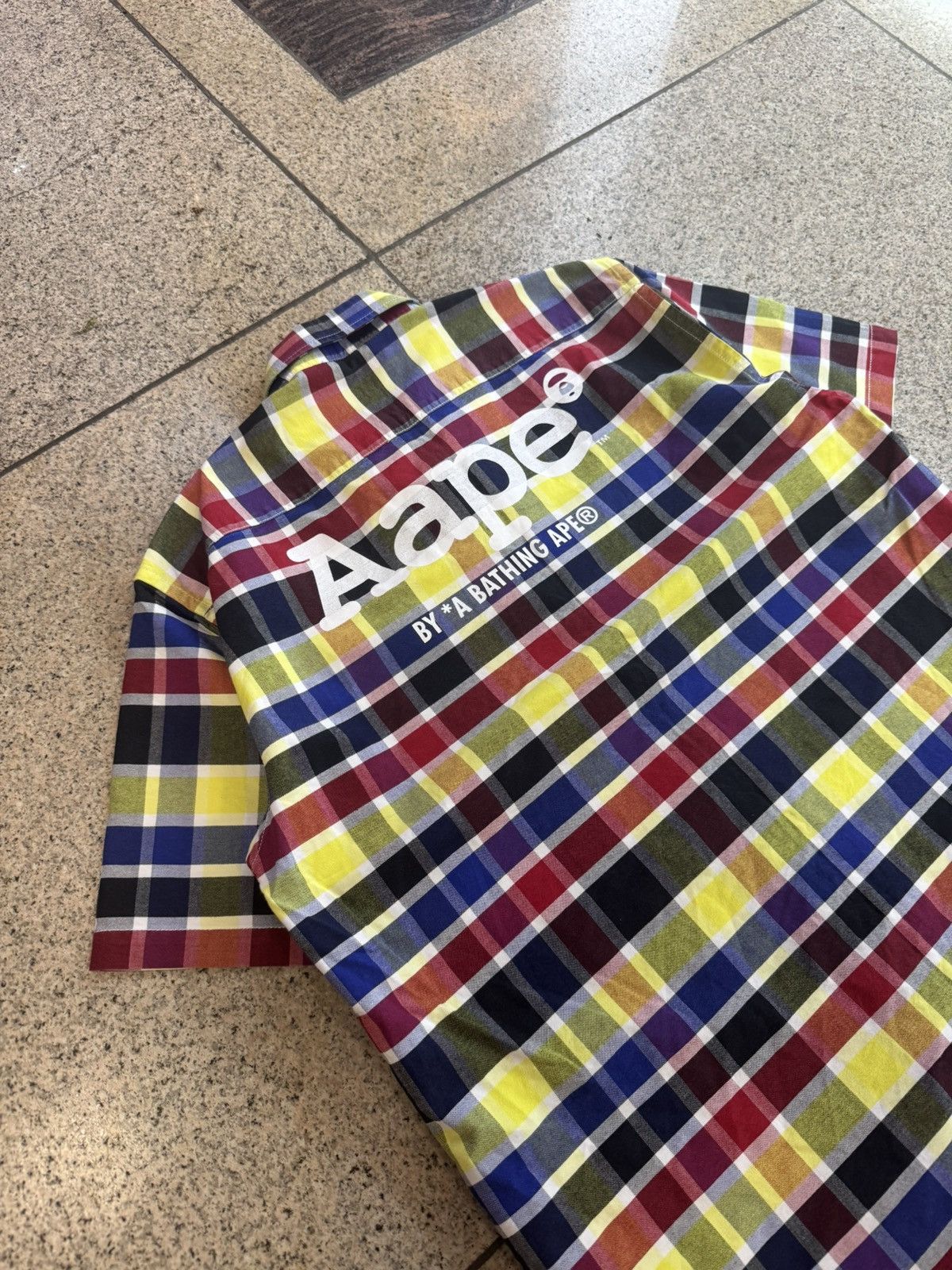 Aape Aape plaid short-sleeved shirt Size US XL / EU 56 / 4 - 9 Thumbnail
