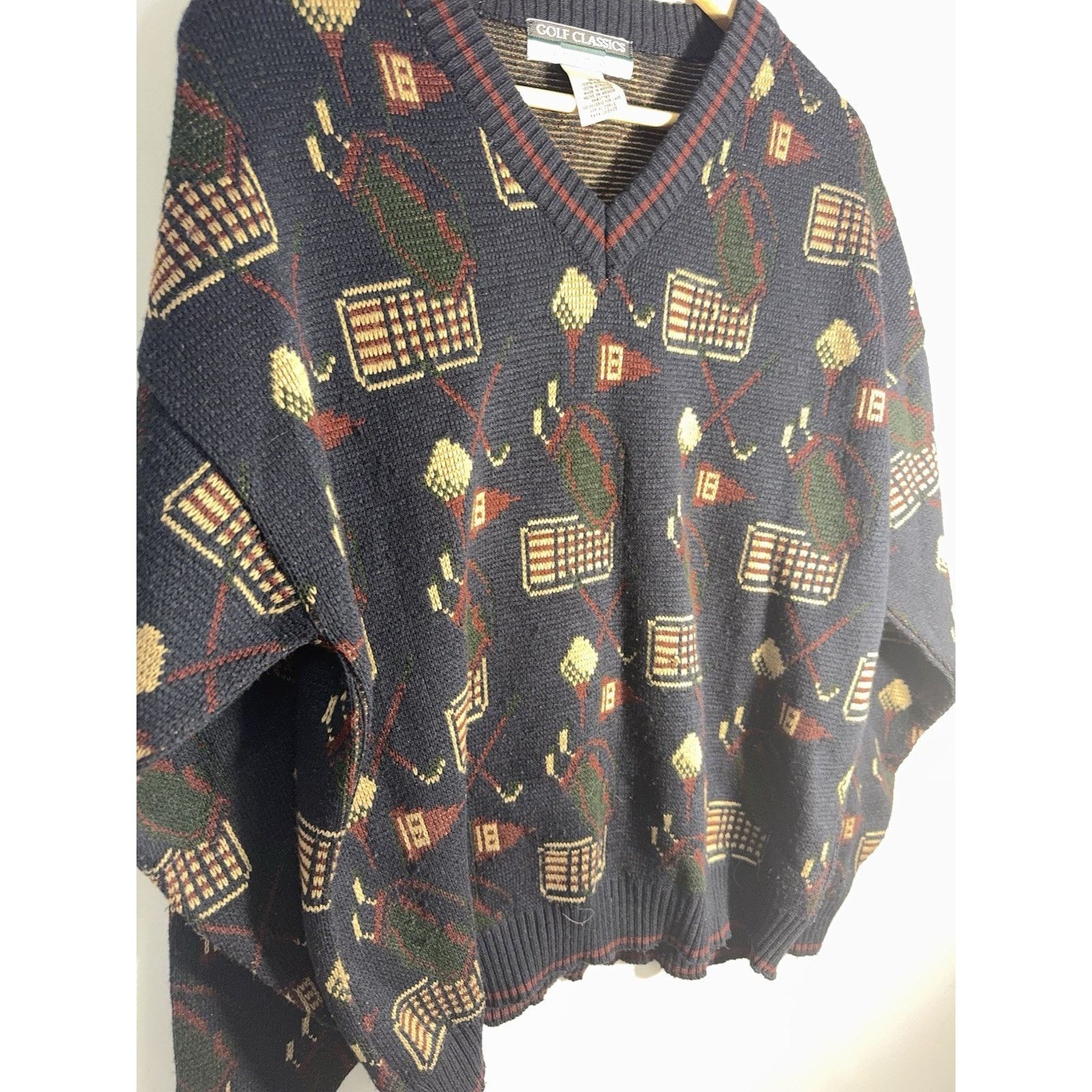 Other Vintage Golf Graphic Sweater Mens M 90s Dadcore Novelty Size US M / EU 48-50 / 2 - 3 Thumbnail