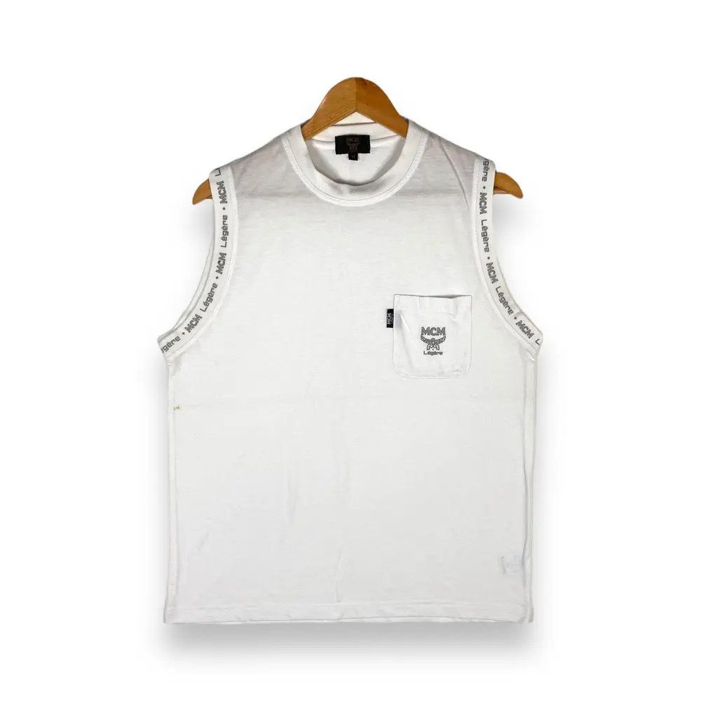 MCM Vintage 90's MCM LEGERE Pocket Tank Tops Size US M / EU 48-50 / 2 - 1 Thumbnail