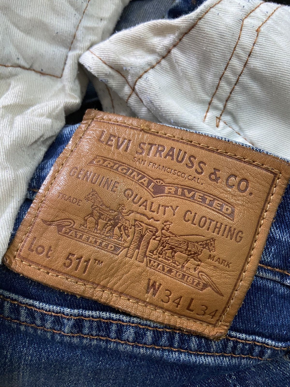 Levi's Vintage Levi’s 511 Big E Selvedge Jeans Size US 34 / EU 50 - 8 Thumbnail