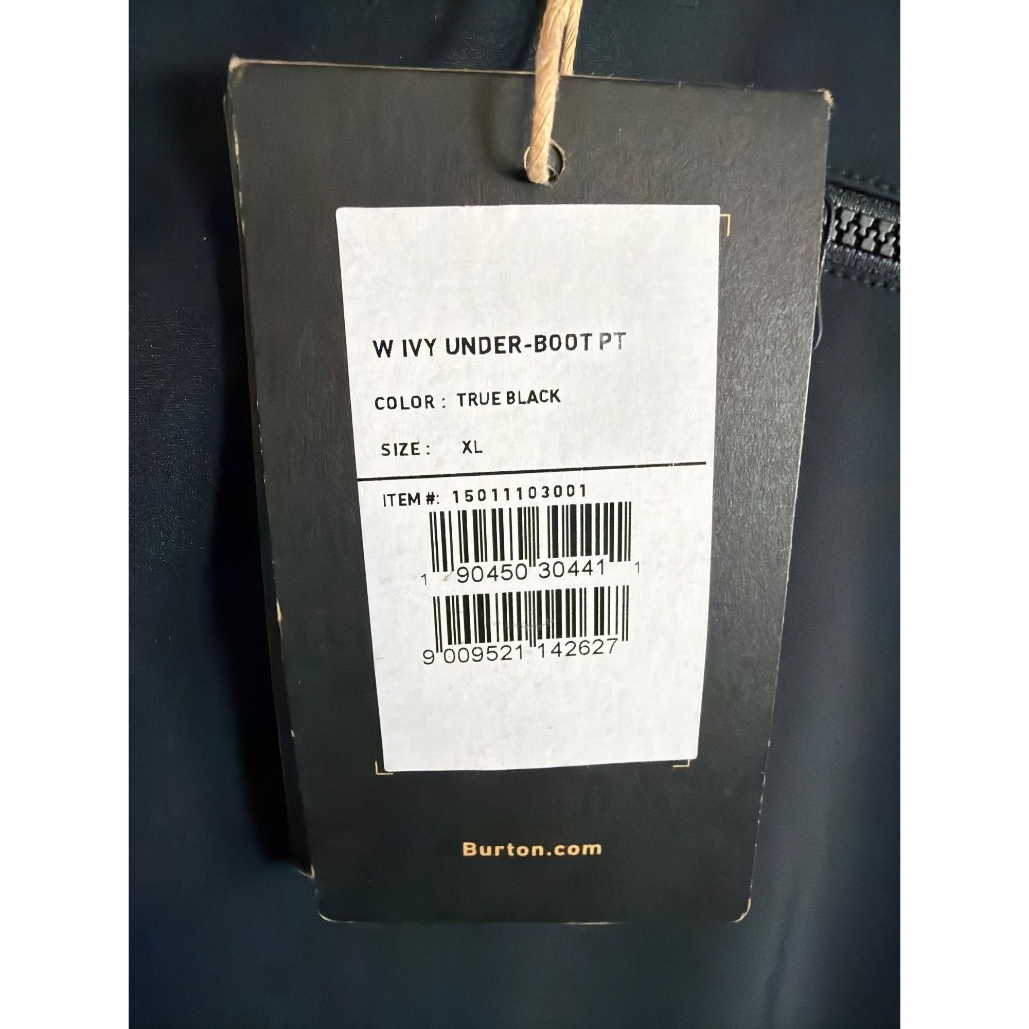 Burton NWT Women's Burton XL Ivy Under-Boot Snowboard Pants Black M Size 38" / US 16 / IT 52 - 8 Thumbnail