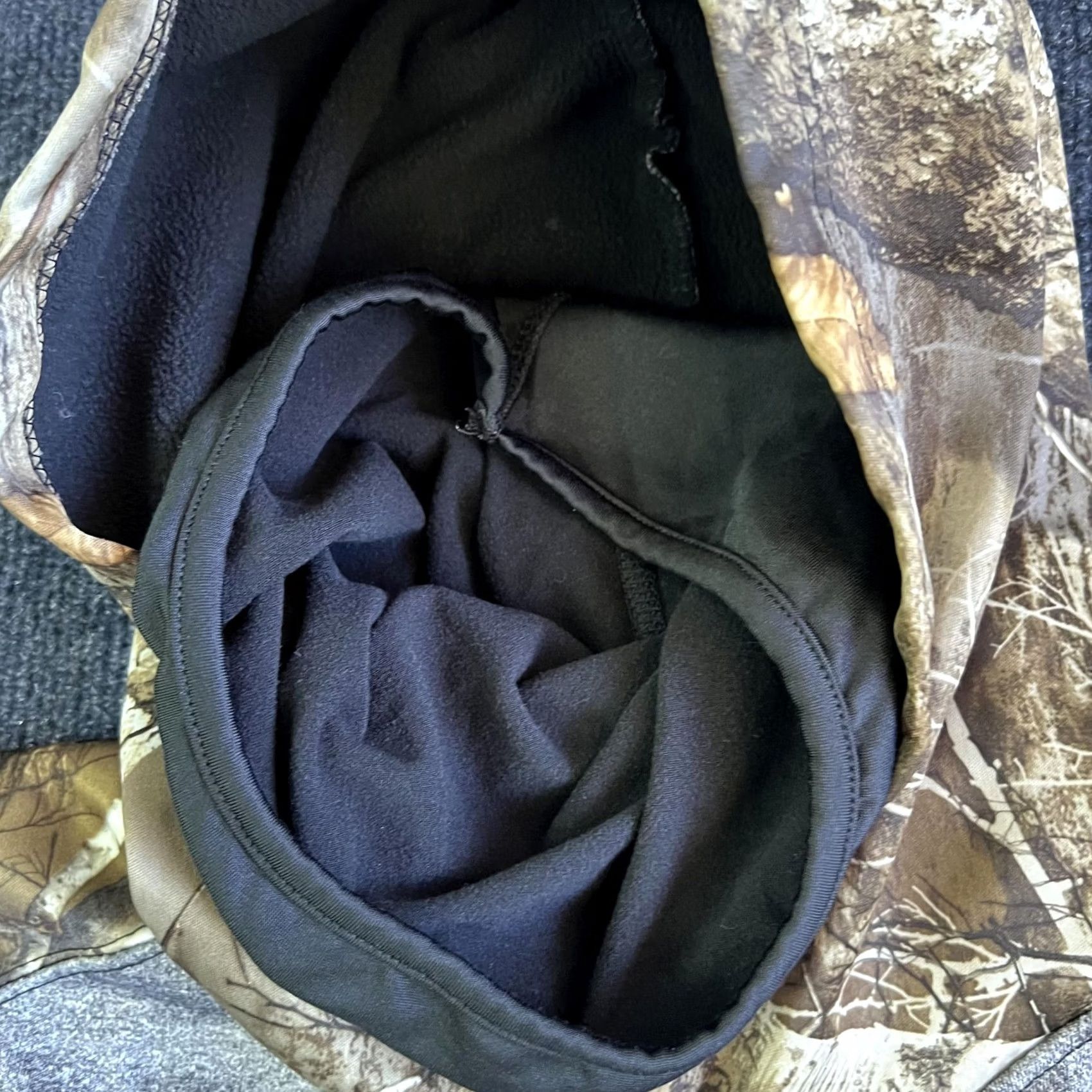 Realtree Realtree Hoodie Mens XL Gray Camo Fleece Pullover Hunting Sweatshirt Pockets Size US XL / EU 56 / 4 - 5 Thumbnail
