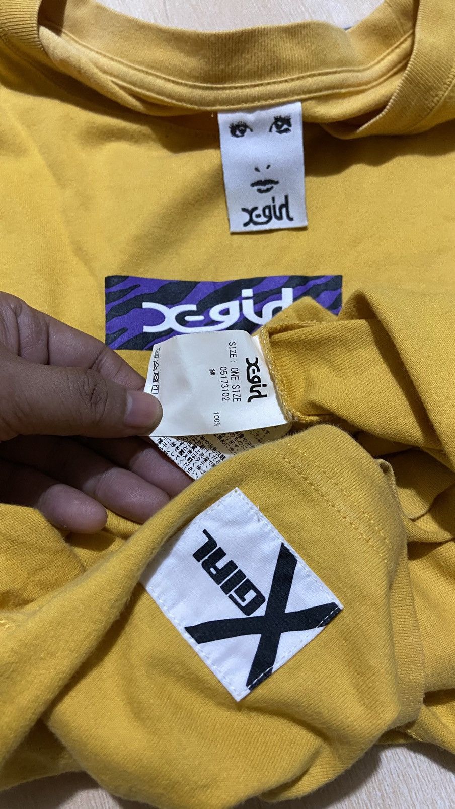 If Six Was Nine × Japanese Brand × Other 🔥Rare🔥 Y2K Skate X-Girl Tee Yellow Size US XL / EU 56 / 4 - 4 Thumbnail