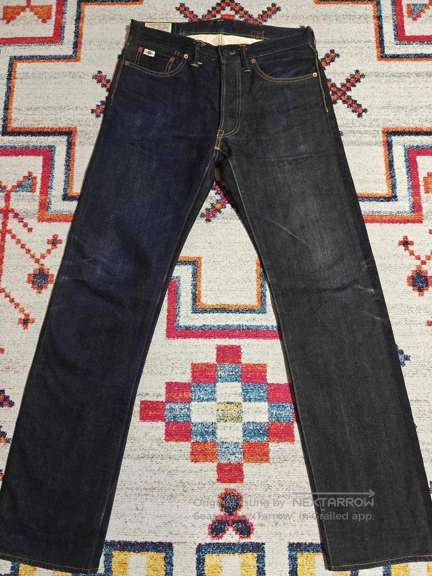 Studio D'Artisan Studio D'Artisan D1813 Slim Straight Raw Denim. Size US 30 / EU 46 - 2 Thumbnail