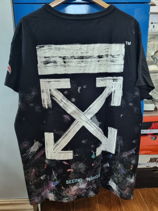 Off white hotsell galaxy brushed tee