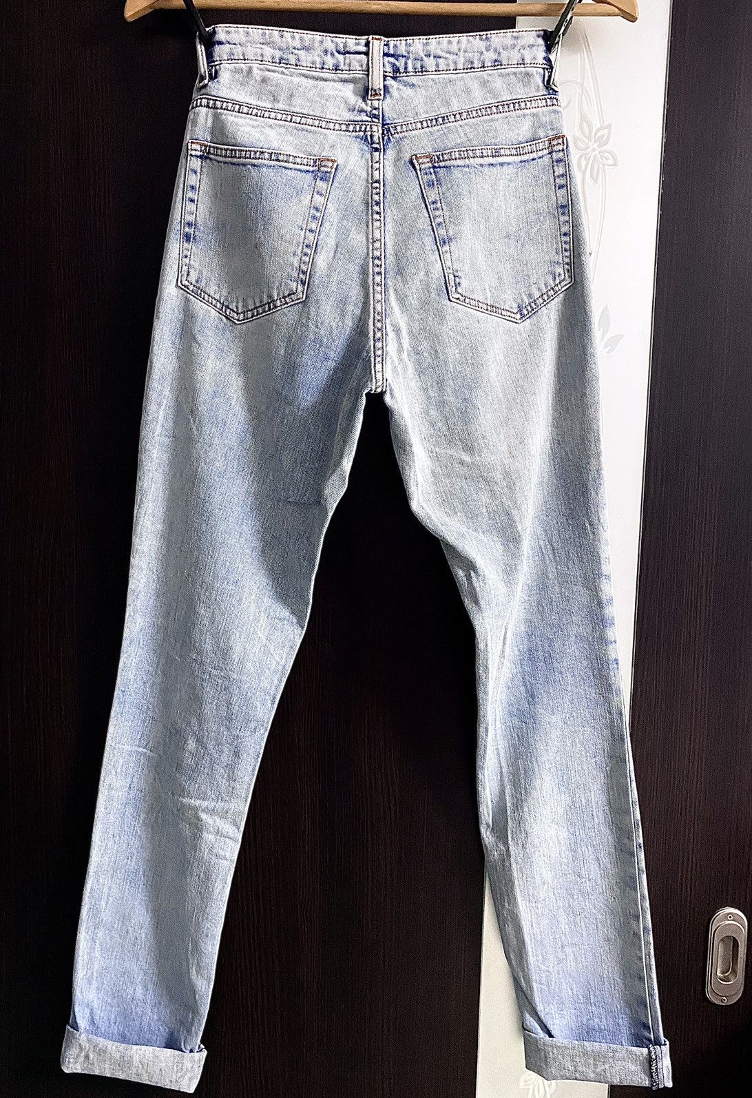 Acne Studios Women’s Acne Studios Flex S Silver Vint Bleached Denim Jeans Size 26" / US 2 / IT 38 - 3 Thumbnail