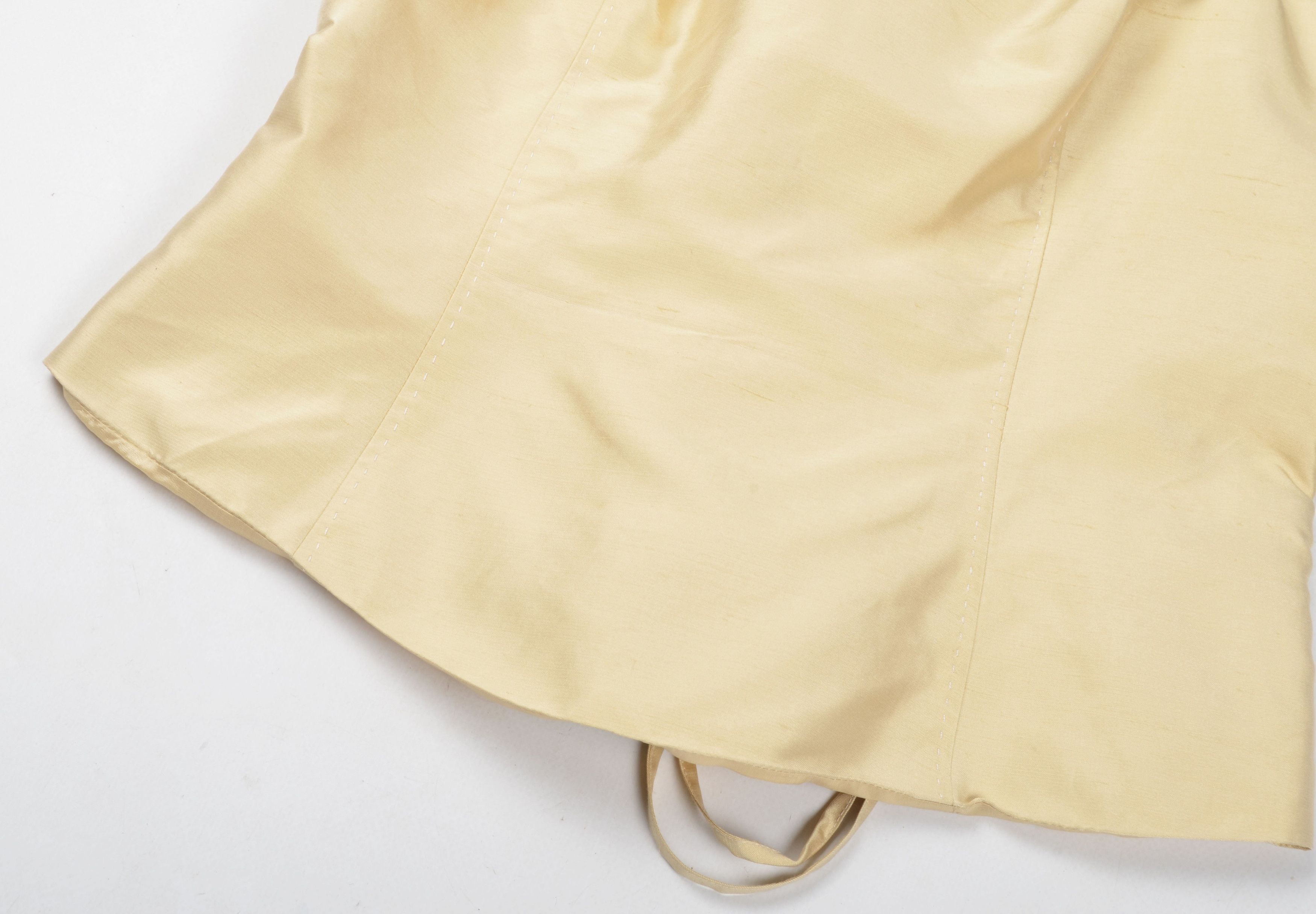 Other Vintage Renato Nucci Beige Silk 90's Corset Style Top Size M / US 6-8 / IT 42-44 - 6 Thumbnail