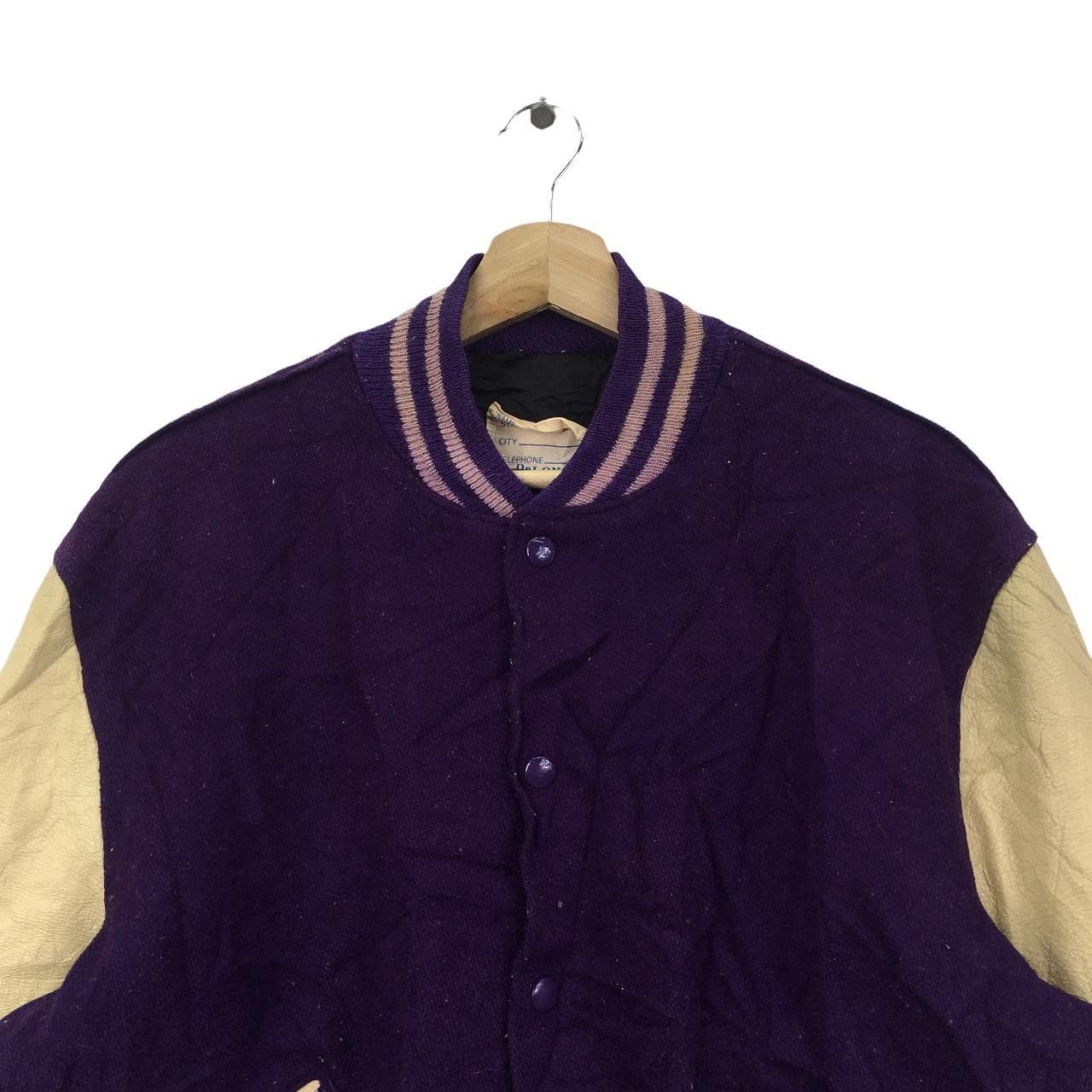 Delong Vtg 80’ DELONG SPORTSWEAR USA Leather Varsity Jacket Size US XL / EU 56 / 4 - 2 Thumbnail