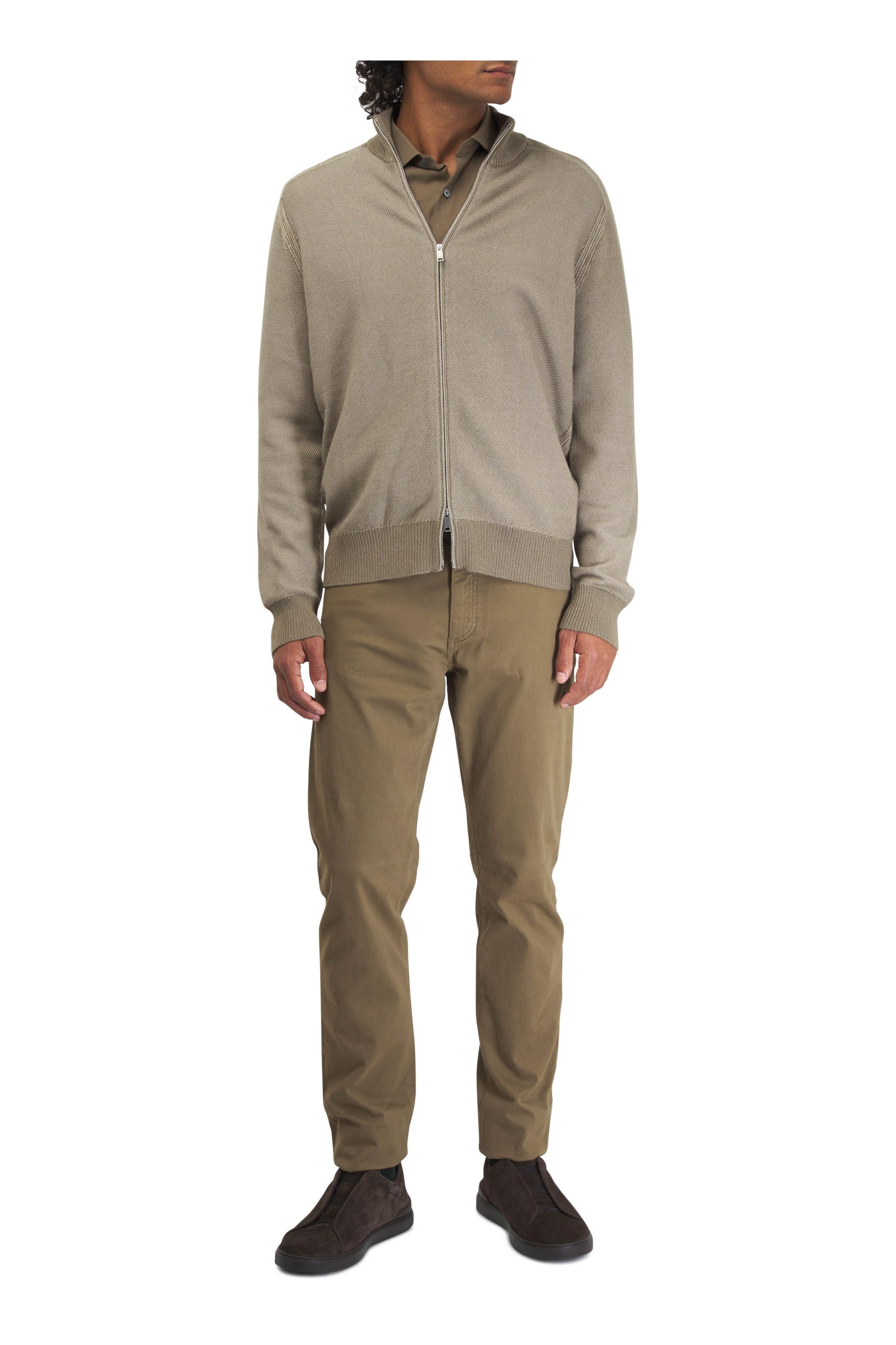 Z Zegna o1mtch0225 Gabardine Five Pocket Pant in Olive Size US 40 / EU 56 - 5 Thumbnail