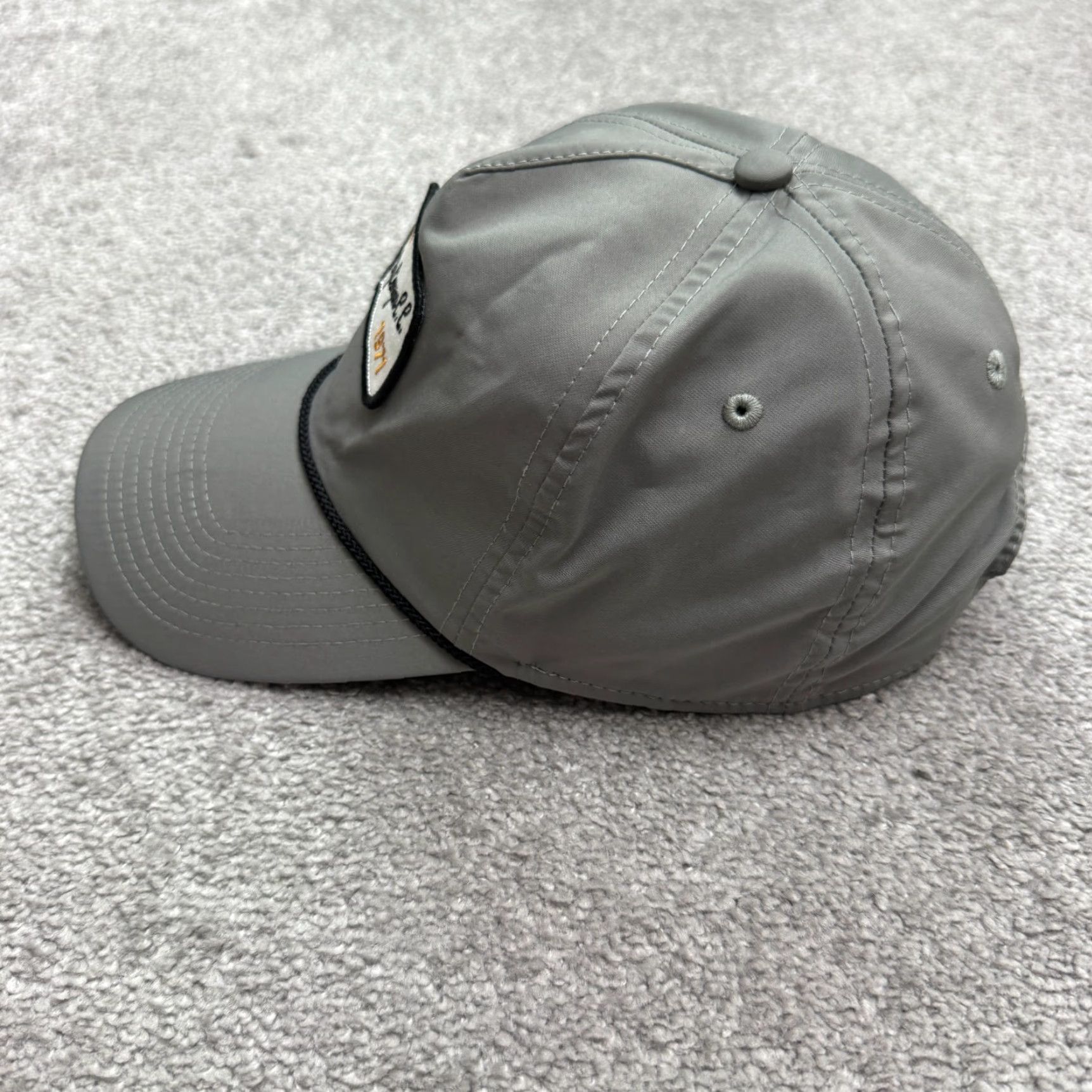 Imperial Imperial Golf Hat Cap Mens Gray Rope Snapback OSFA Size ONE SIZE - 3 Thumbnail