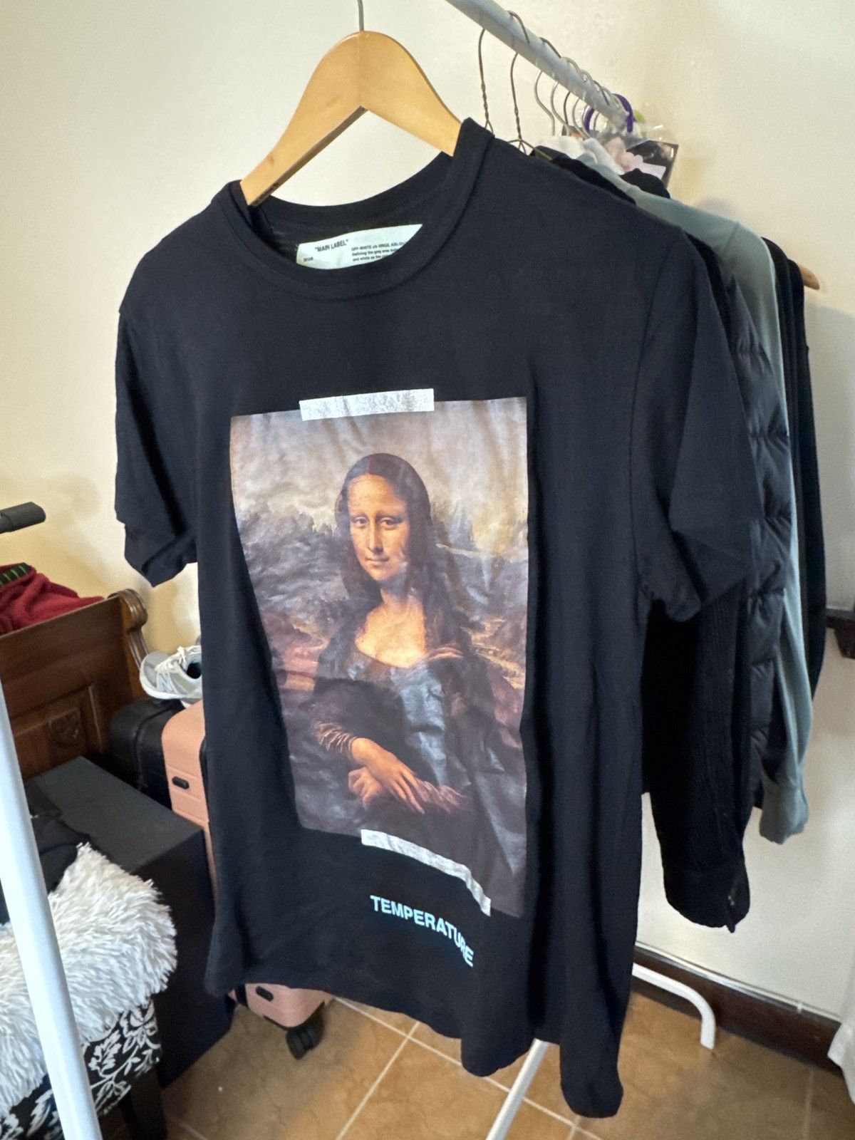 Off-White Off-White Black Mona Lisa Virgil T-Shirt Size XXS SS18 Size US XXS / EU 40 - 1 Thumbnail
