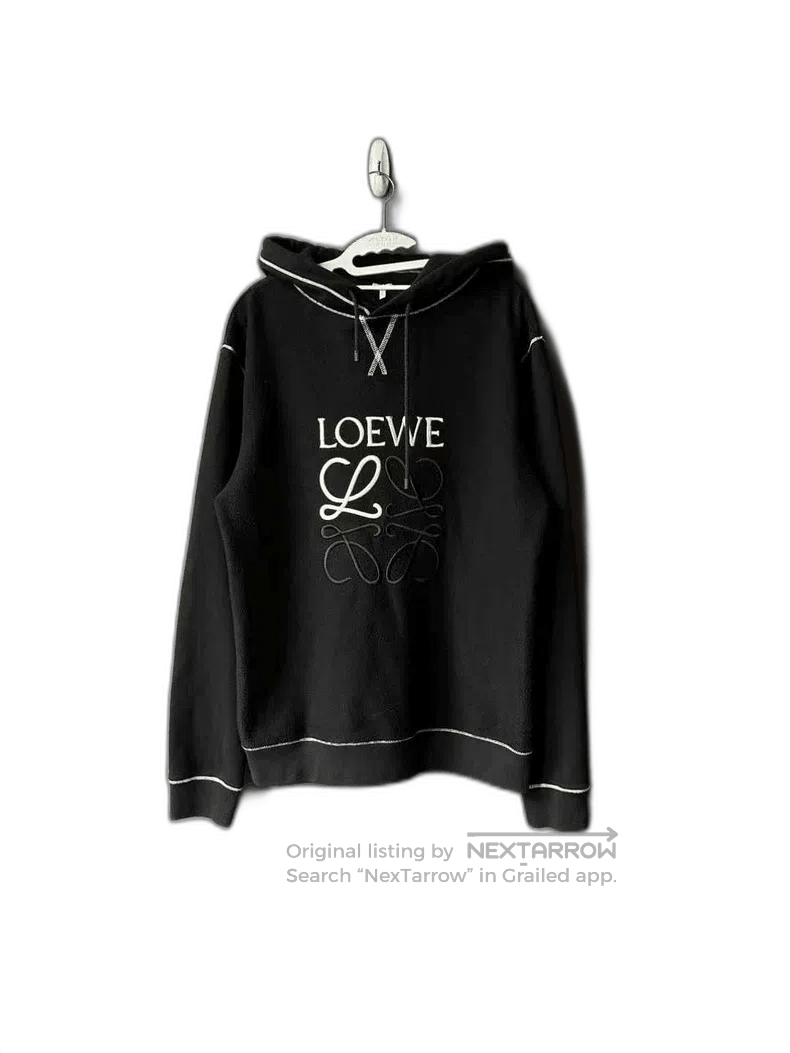 Loewe Loewe Contrast Stitch Hooded Sweatshirt. Size US XL / EU 56 / 4 - 1 Thumbnail