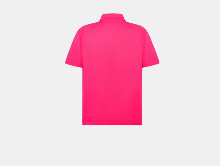 Dior o1w1db10225 483J834A Couture Polo Shirt in Fluorescent Pink Size US S / EU 44-46 / 1 - 2 Thumbnail