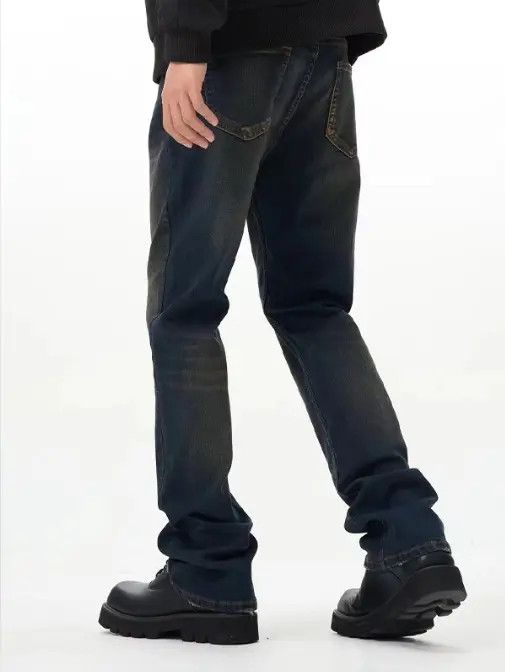 Japanese Brand VIBE American retro street loose straight distressed jeans Size US 32 / EU 48 - 4 Thumbnail