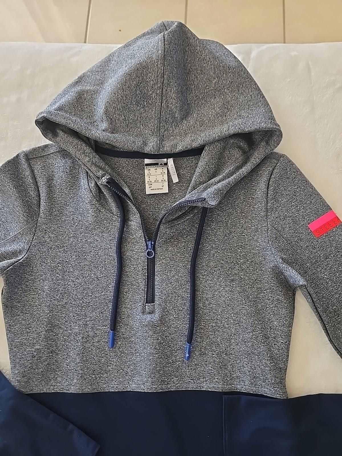 Adidas Adidas by Stella McCartney Hoodie Sweatshirt 1/4 Zip Sz Smal Size S / US 4 / IT 40 - 3 Thumbnail