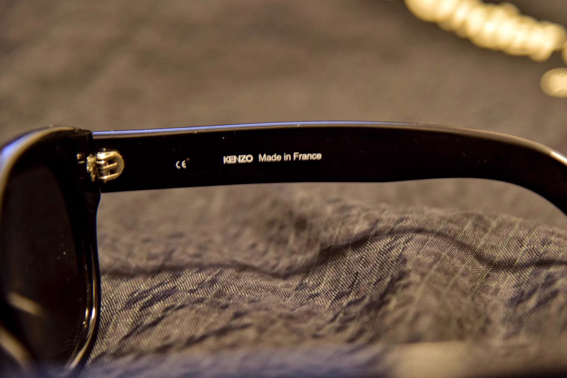Kenzo Kenzo Black Acetate Sunglasses K3 Size ONE SIZE - 3 Thumbnail