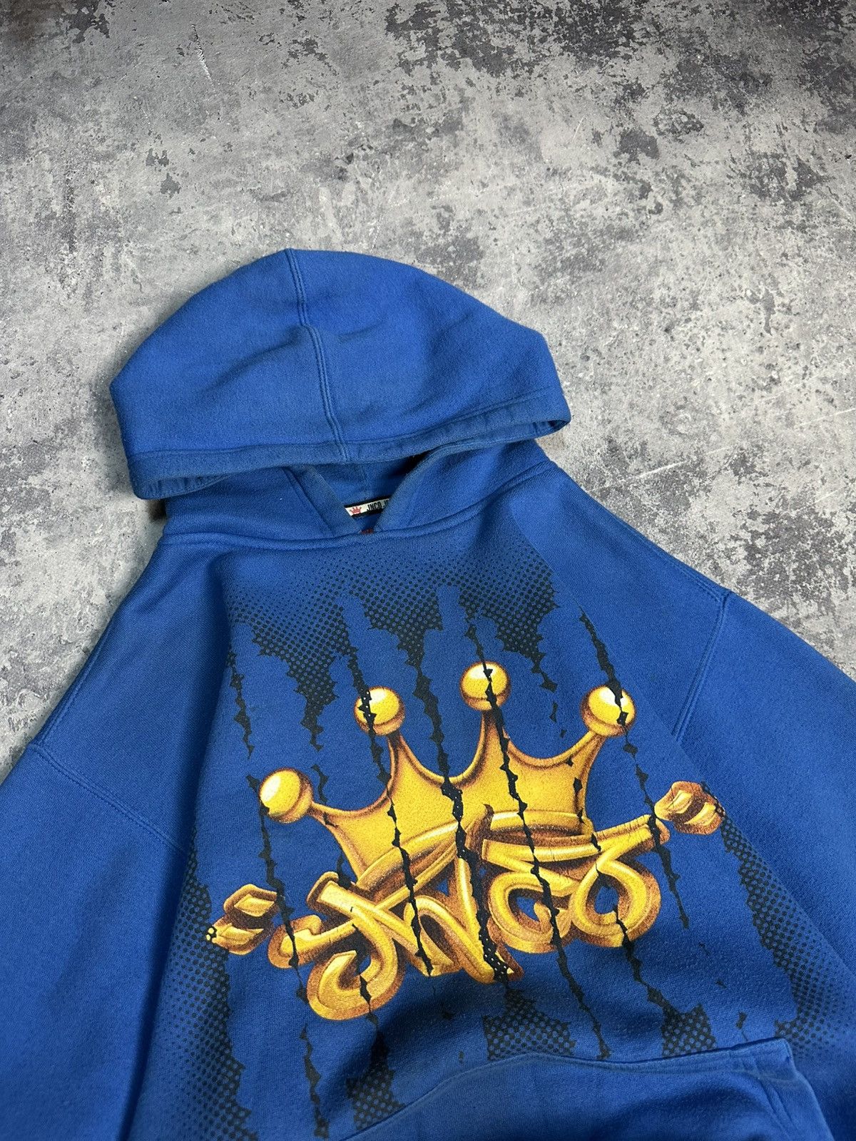 JNCO Vintage Y2K JNCO jeans crown blue hoodie sweatshirt Size US XL / EU 56 / 4 - 5 Thumbnail