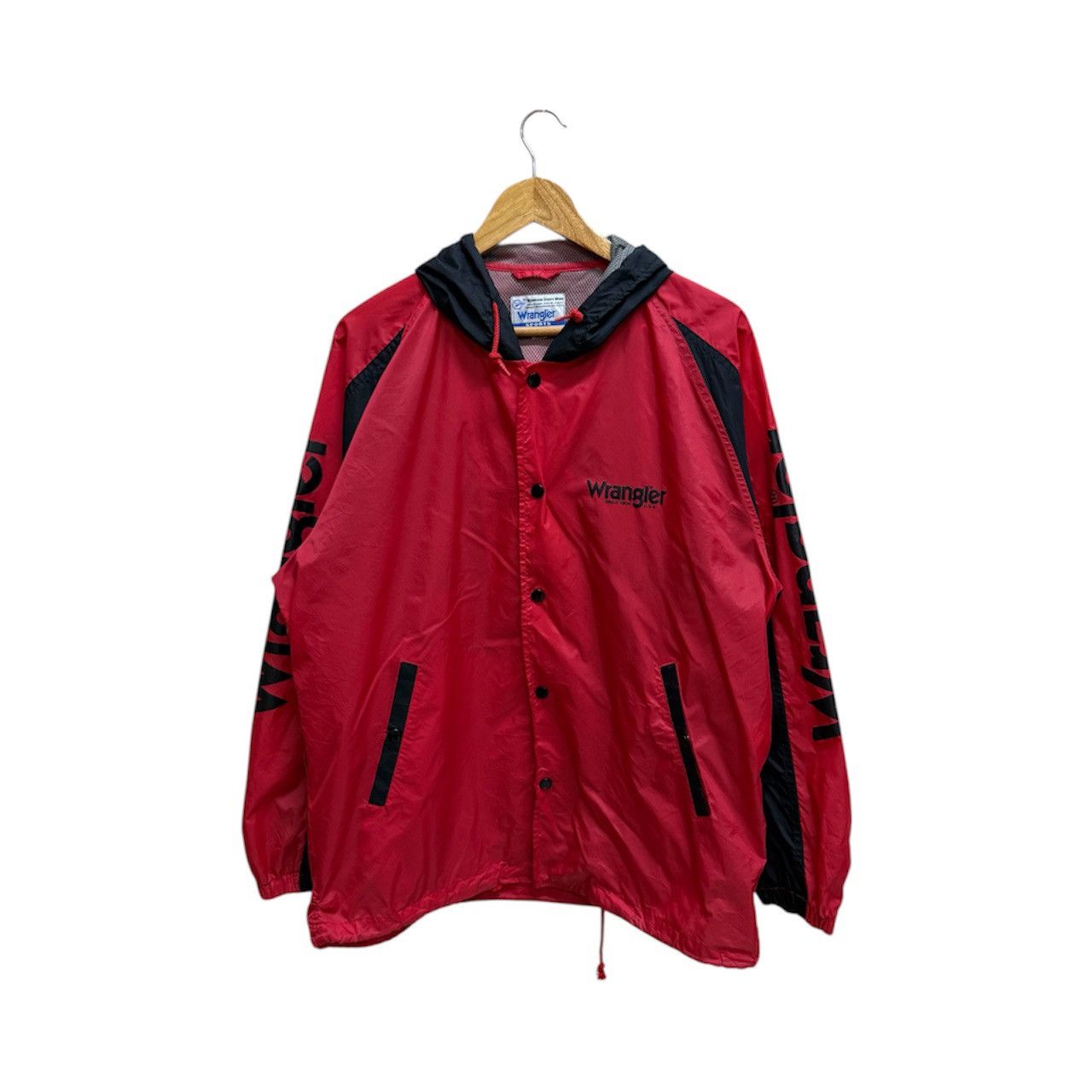 Wrangler VINTAGE 90s WRANGLER SPORTS BIGLOGO HIT COACH WINDBREAKER Size US XL / EU 56 / 4 - 2 Thumbnail